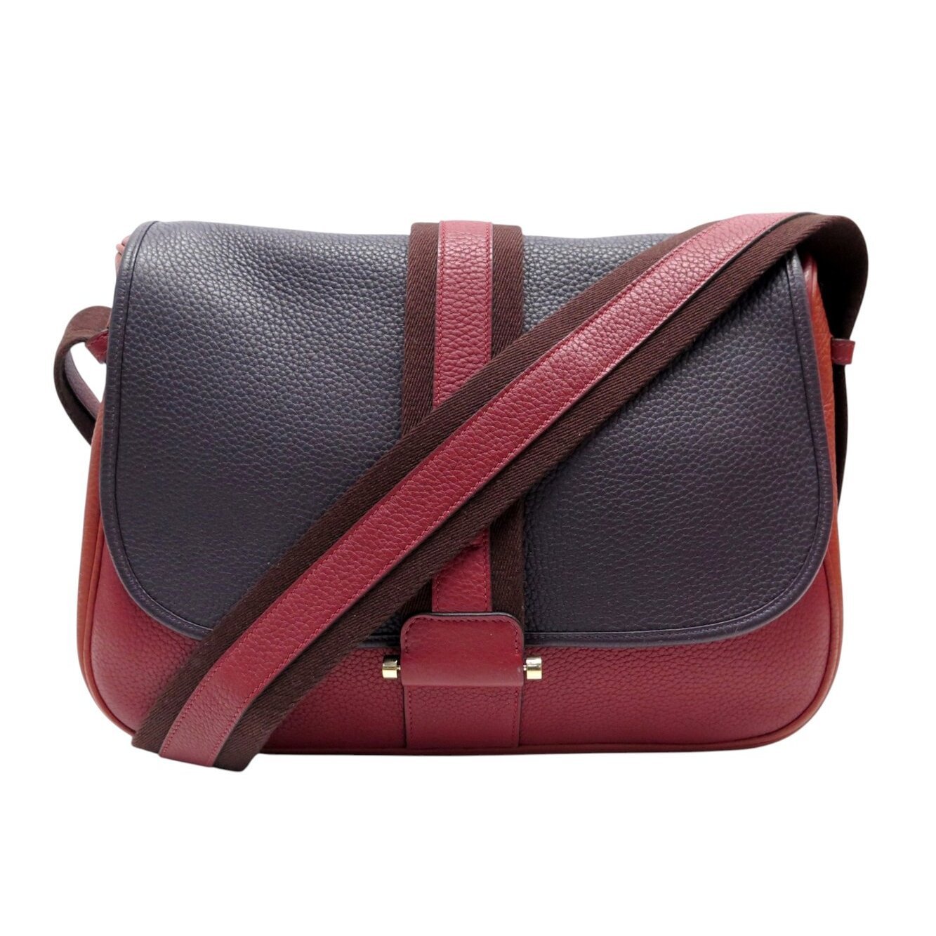 Bourlingue leather crossbody bag