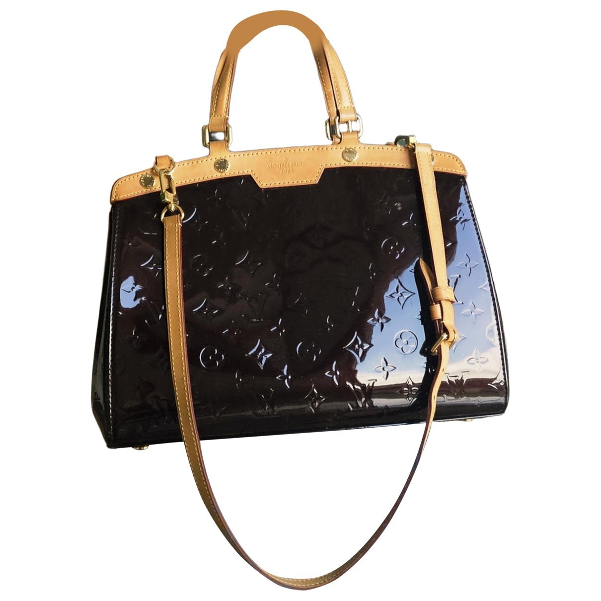 Bréa patent leather handbag