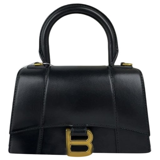 Hourglass pony-style calfskin handbag