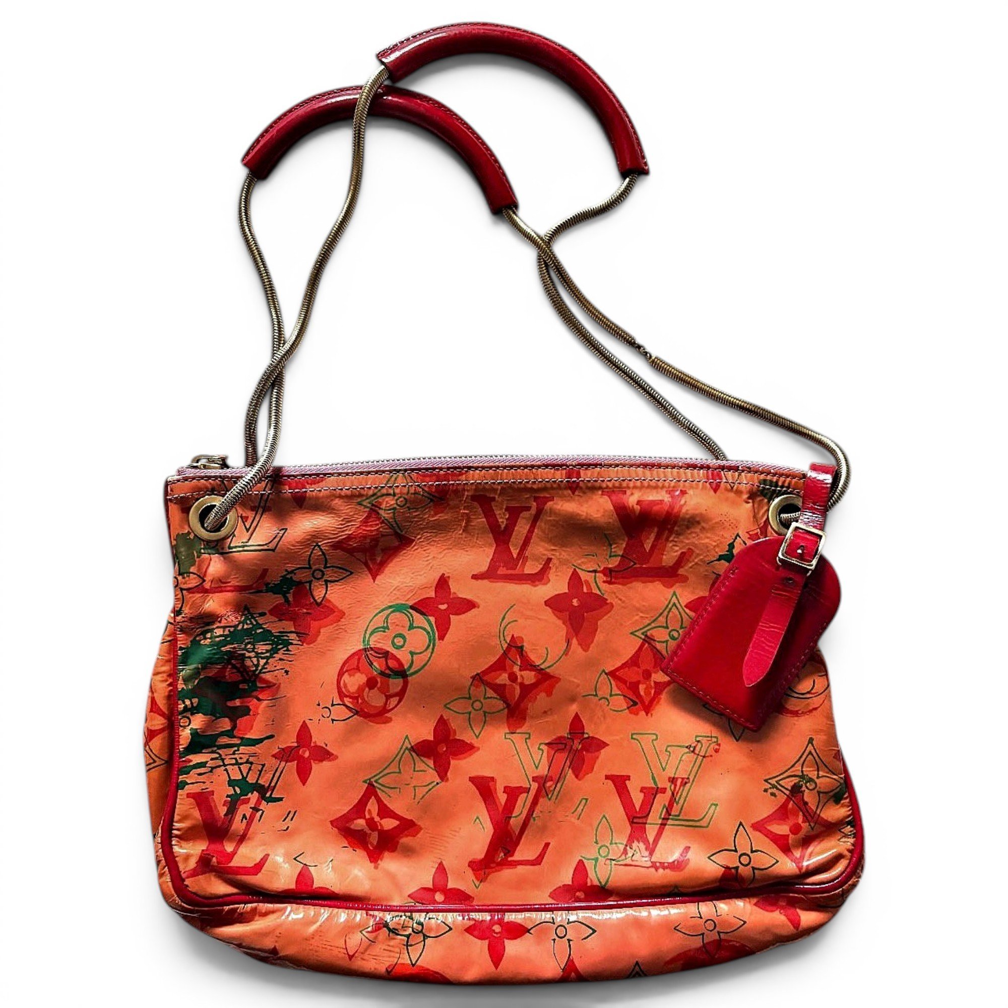 Patent leather handbag