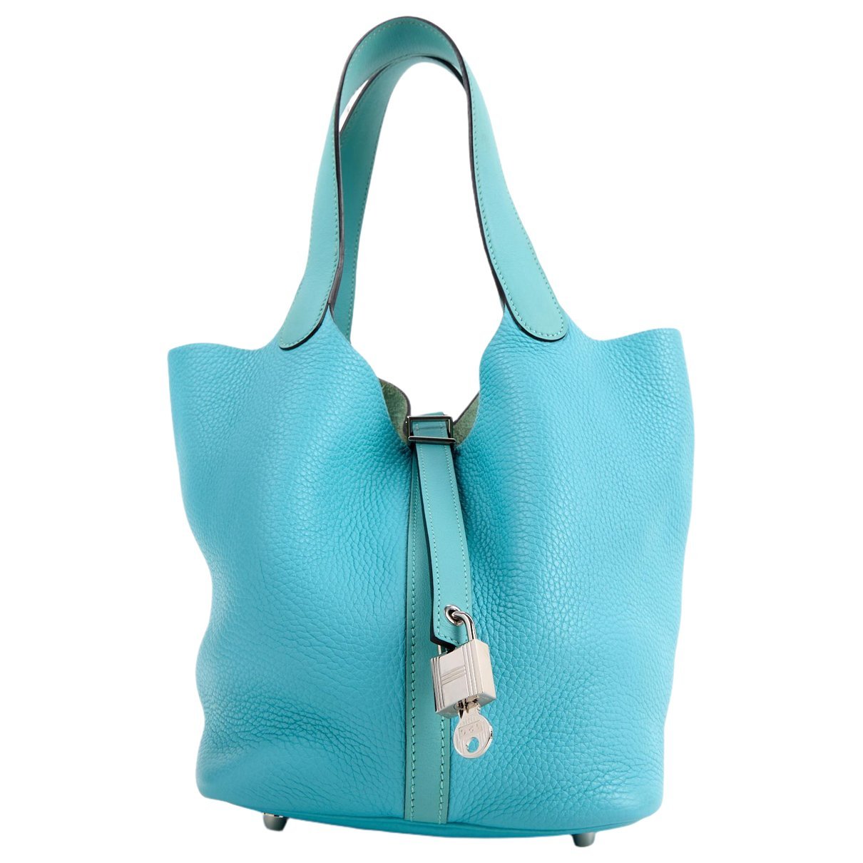 Picotin leather tote