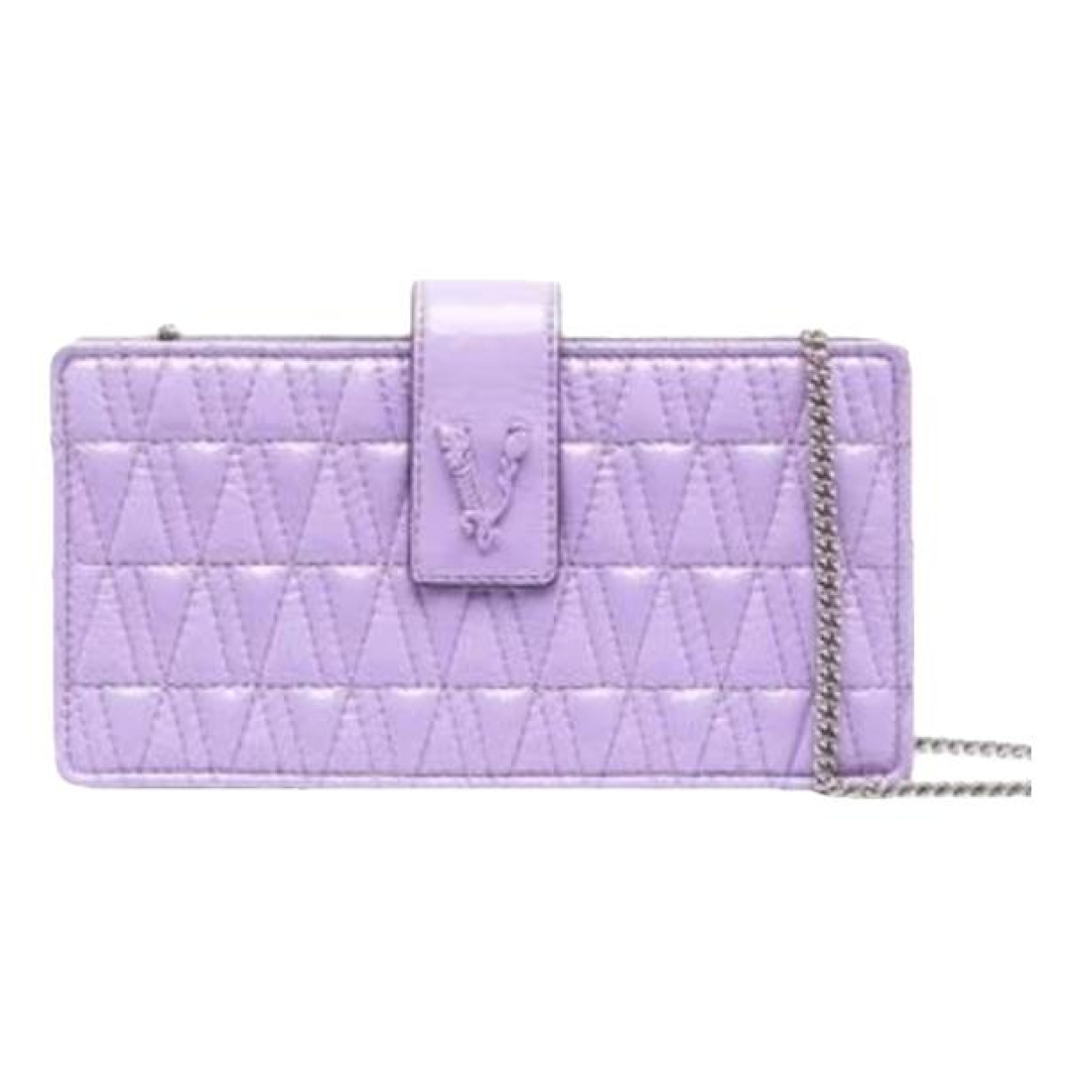 Leather clutch bag