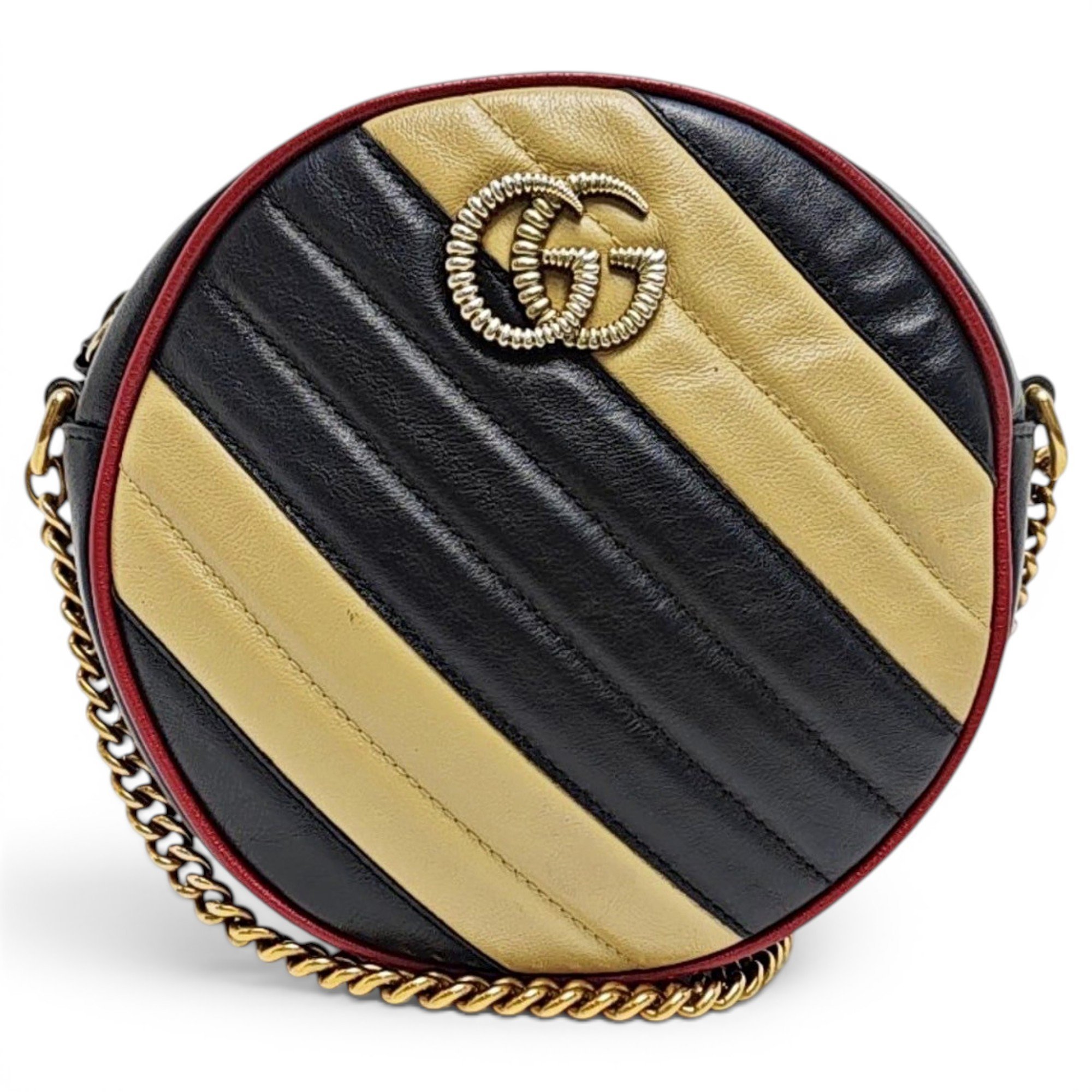 GG Marmont Round leather crossbody bag