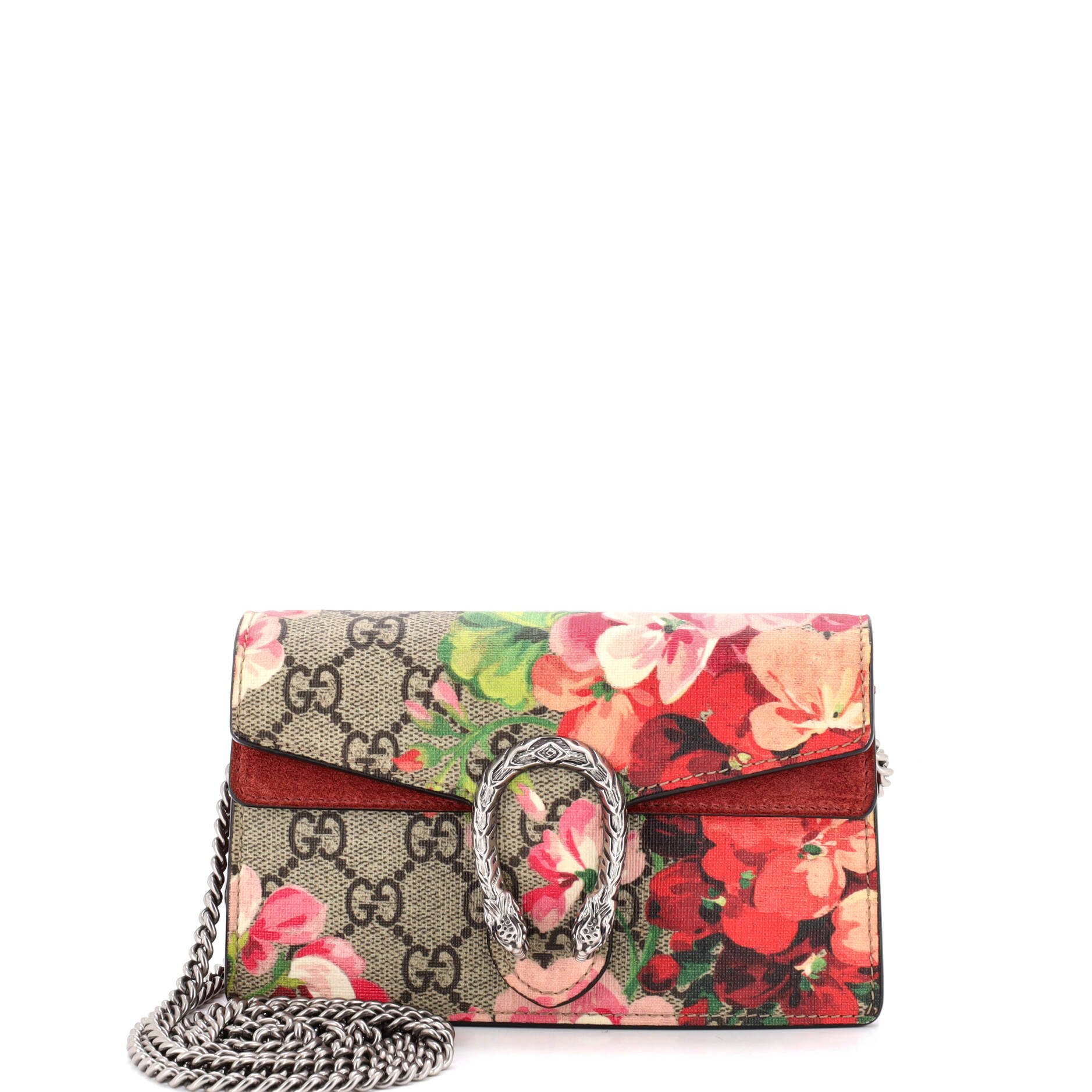 Dionysus Bag Blooms Print GG Coated Canvas Super Mini