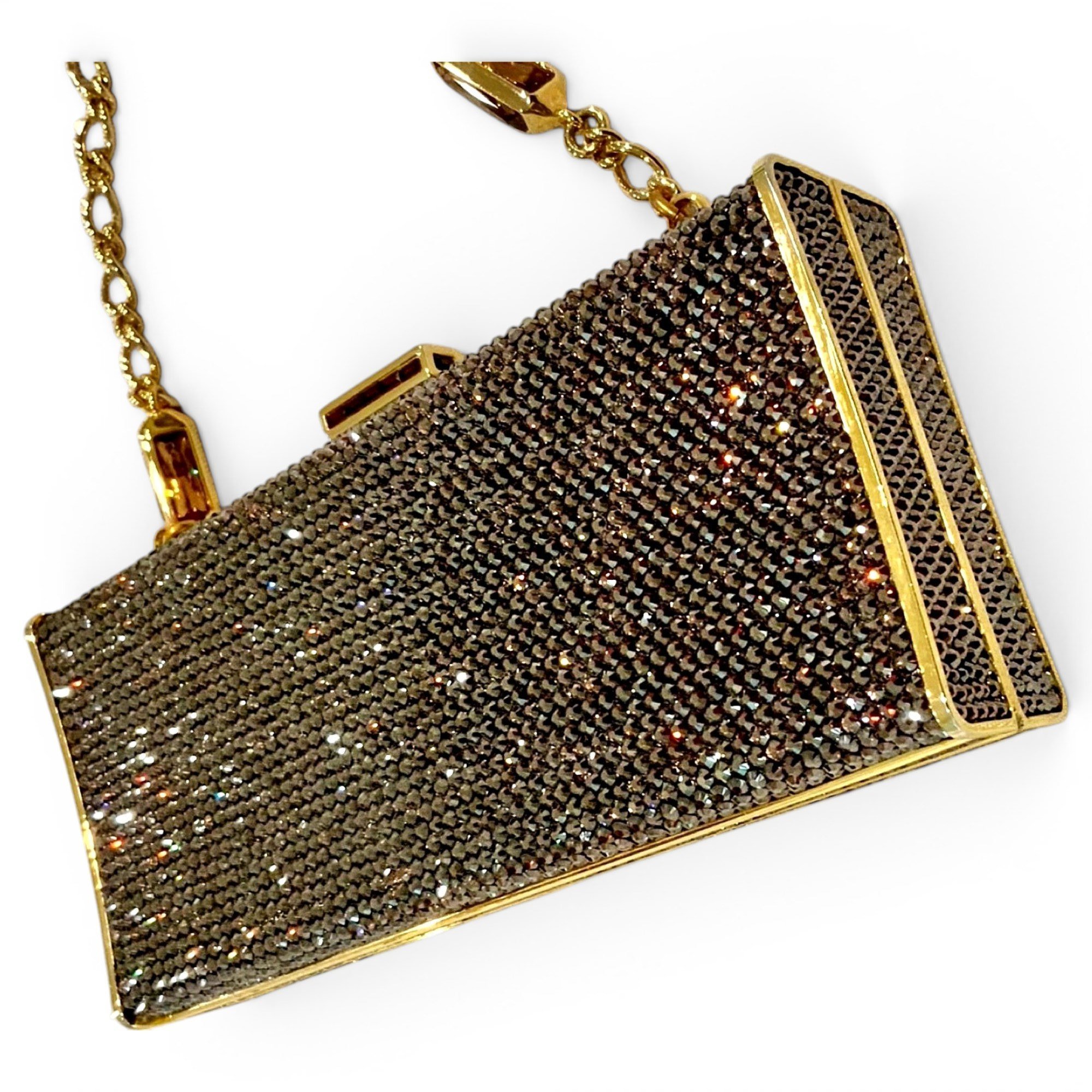 Vinyl clutch bag