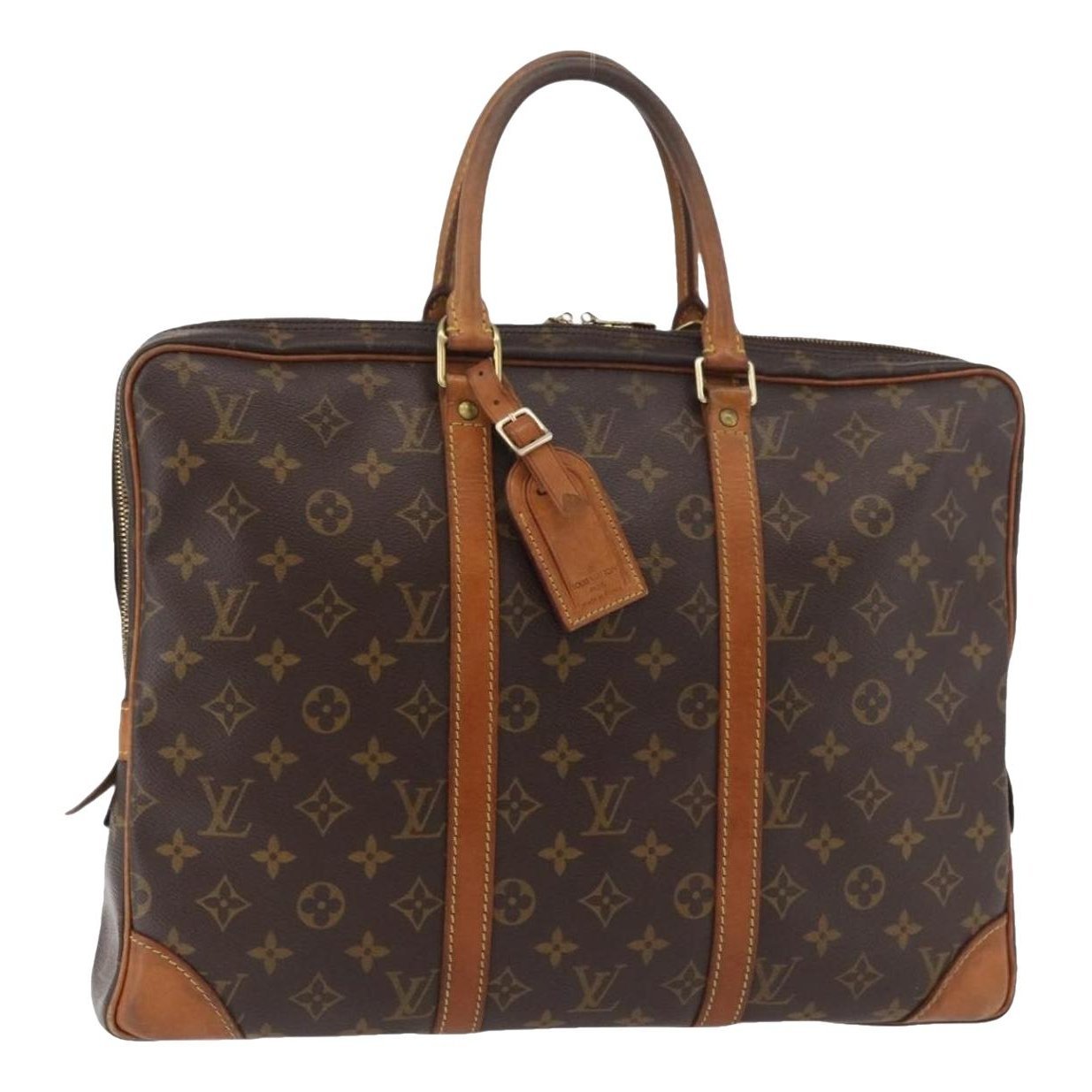 Porte Documents Voyage leather handbag