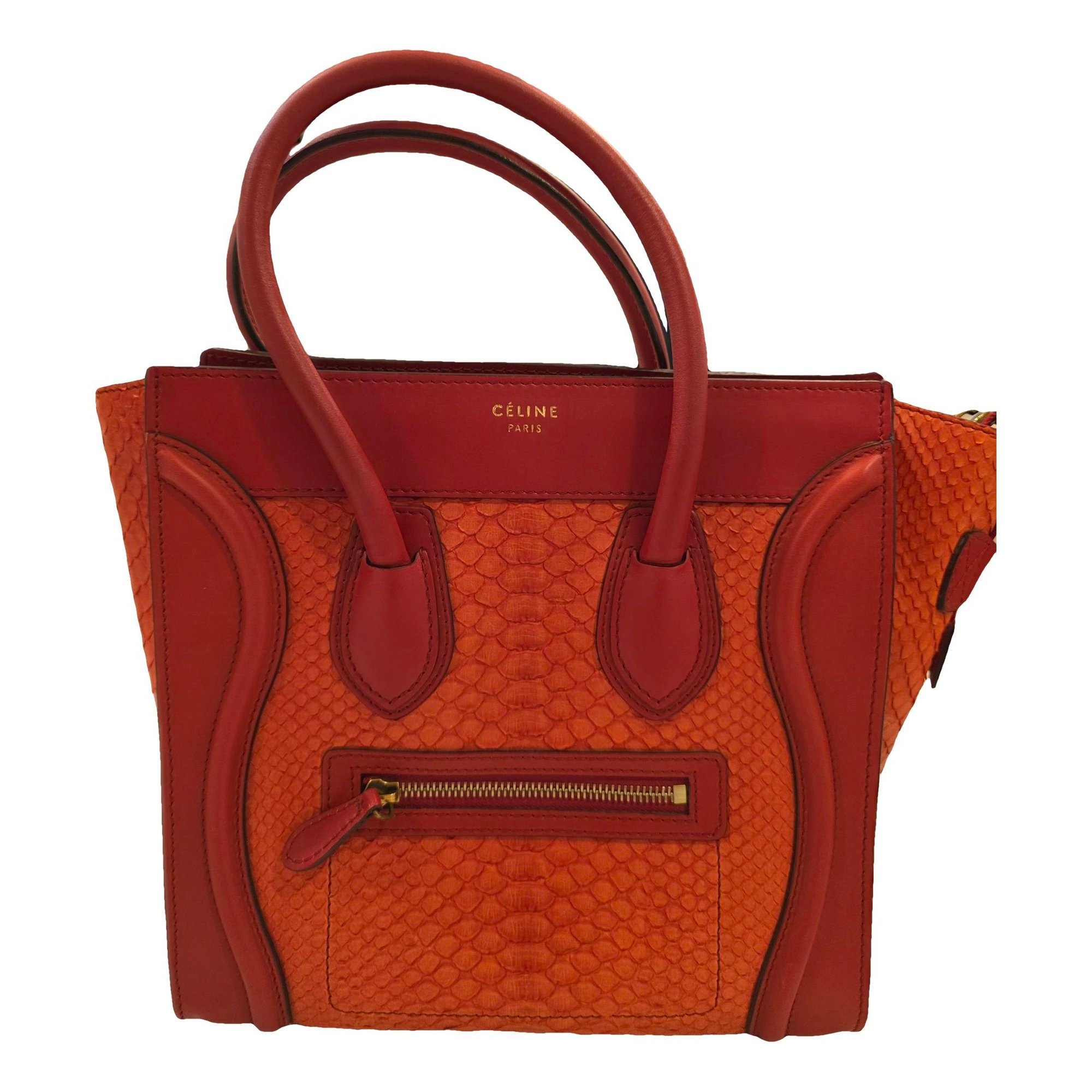 Luggage leather handbag