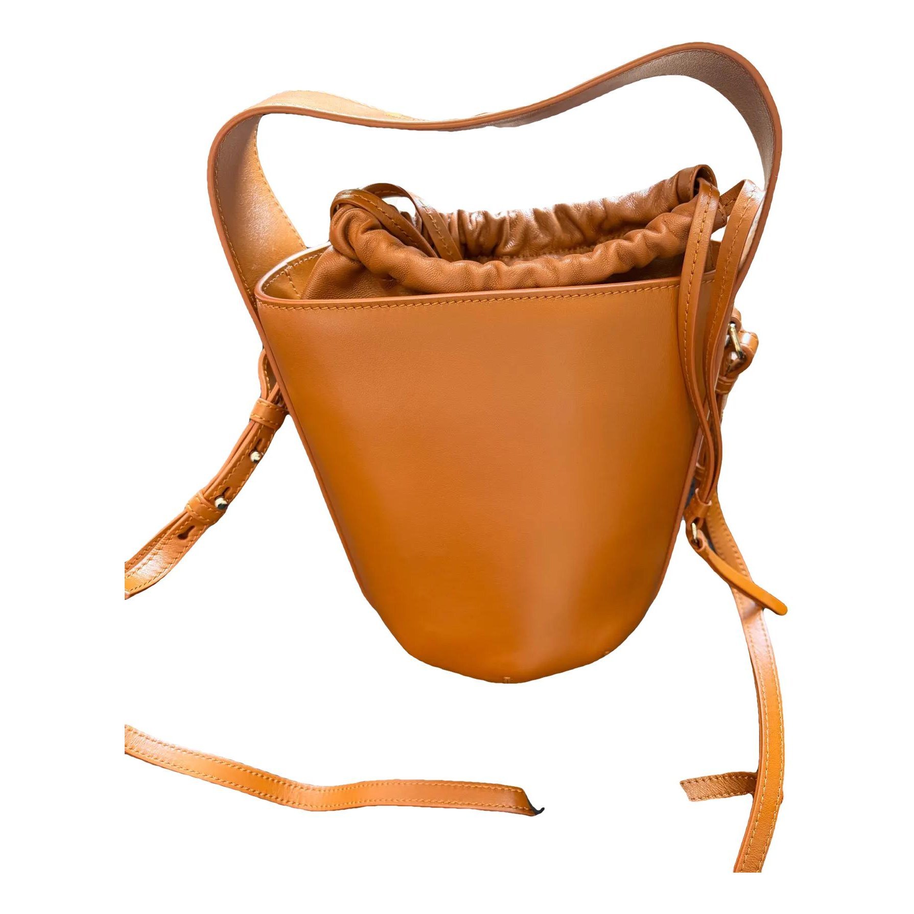 Woody Basket leather crossbody bag