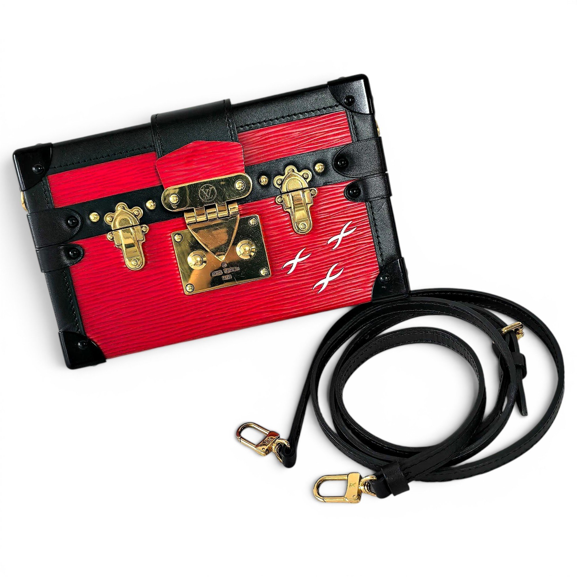 Petite Malle leather handbag