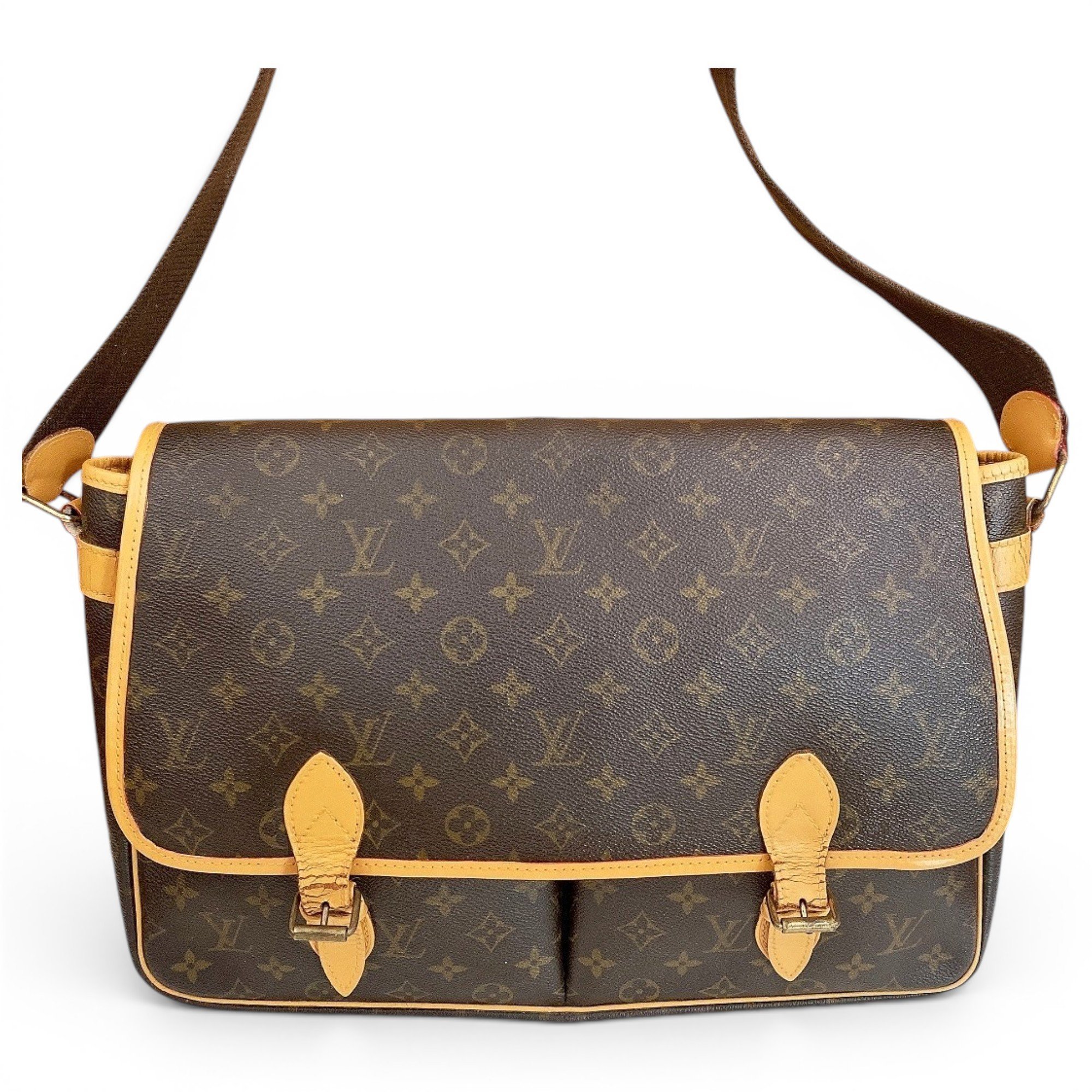 Gibeciere leather crossbody bag