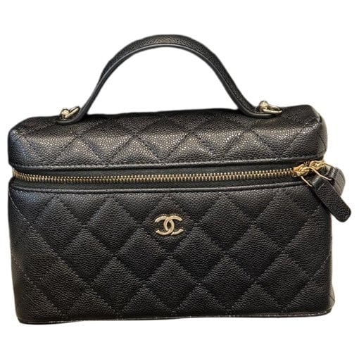 Vanity leather handbag