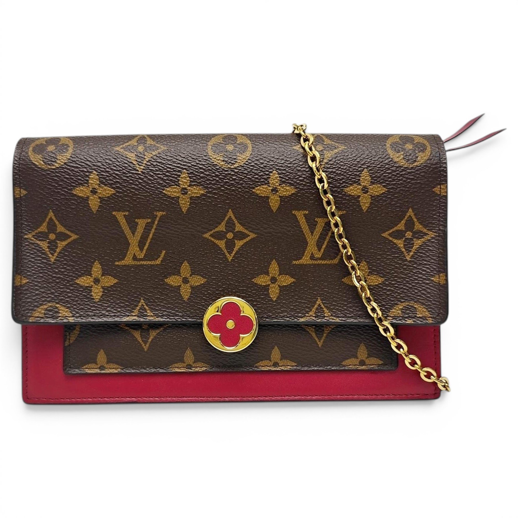 Chaîne Flore leather handbag