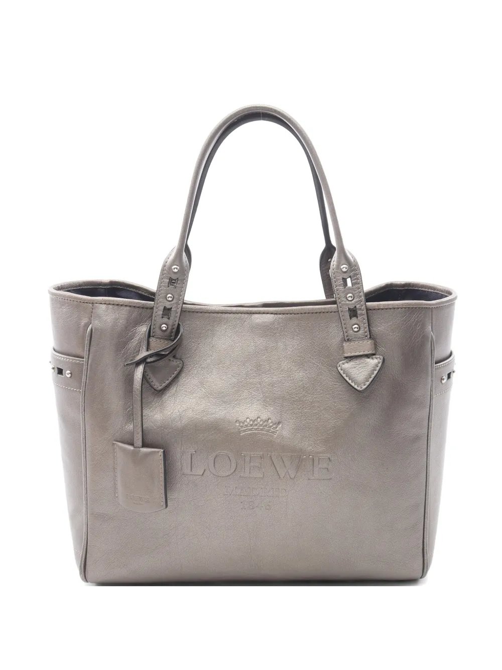 2000s Heritage metallic tote bag