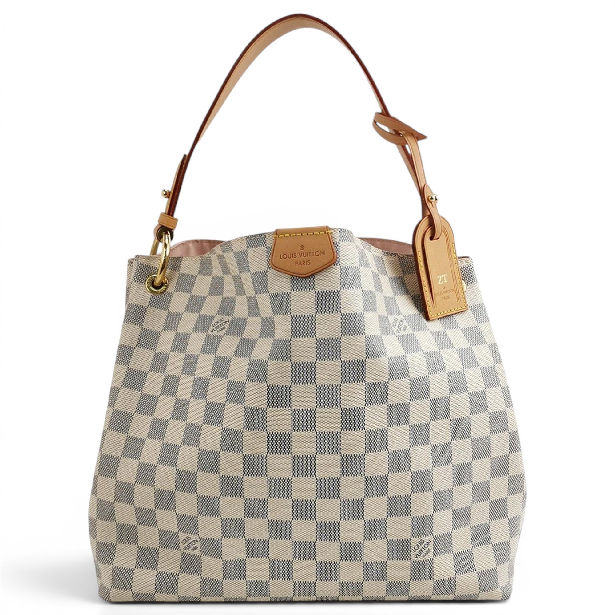 Graceful leather handbag