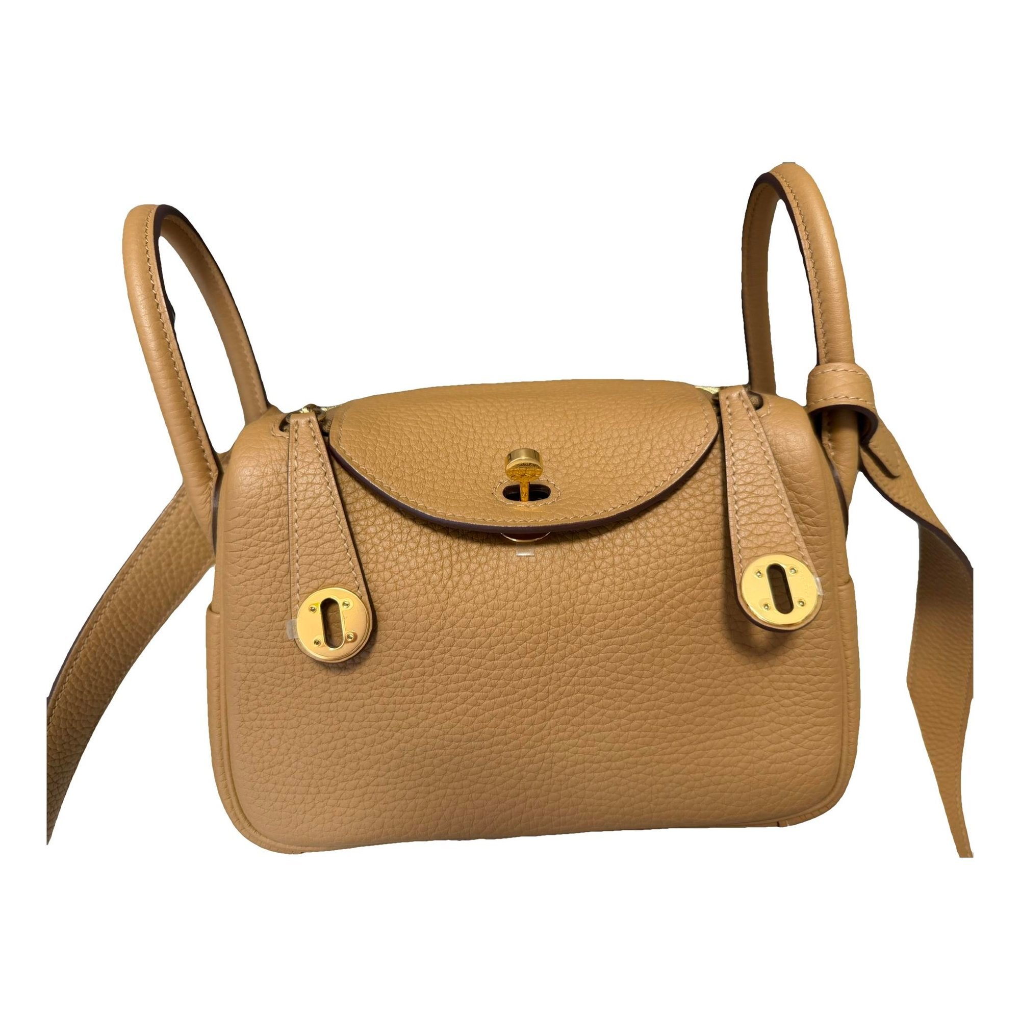 Hermes Lindy leather handbag