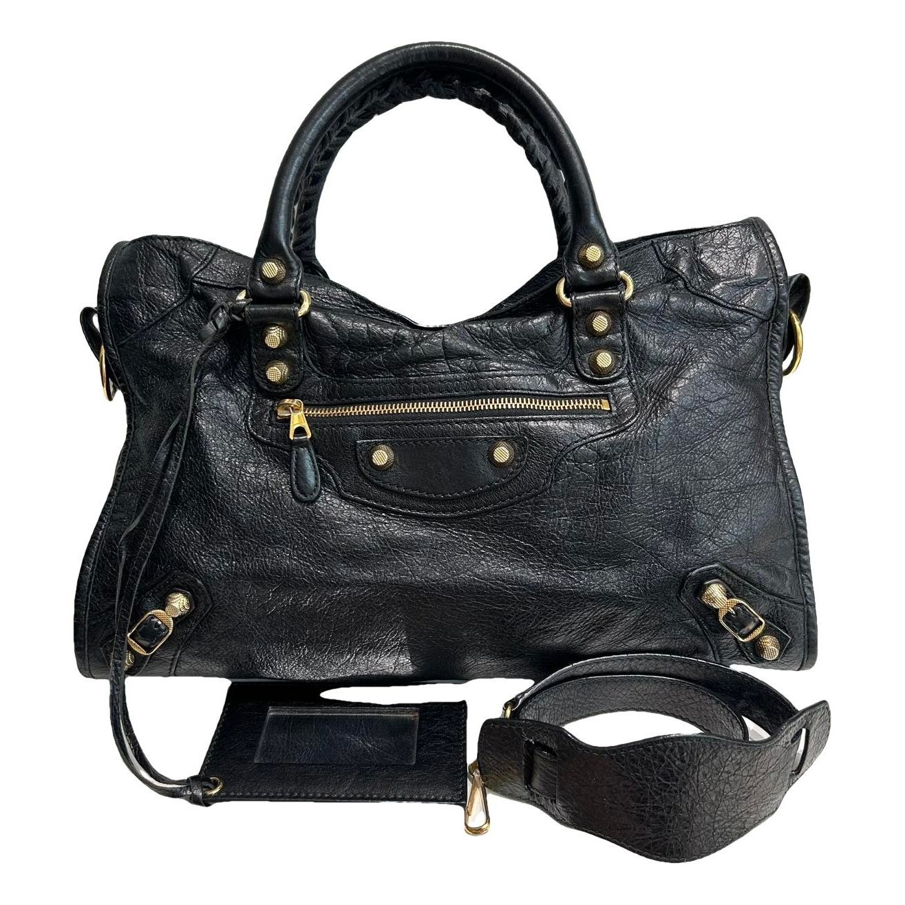 City leather bag