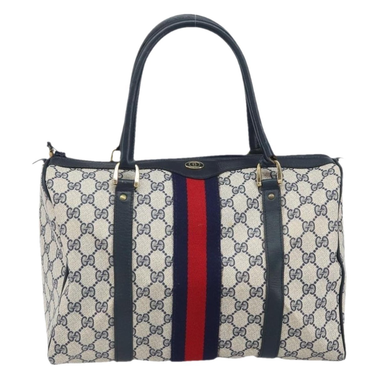 Boston leather bowling bag