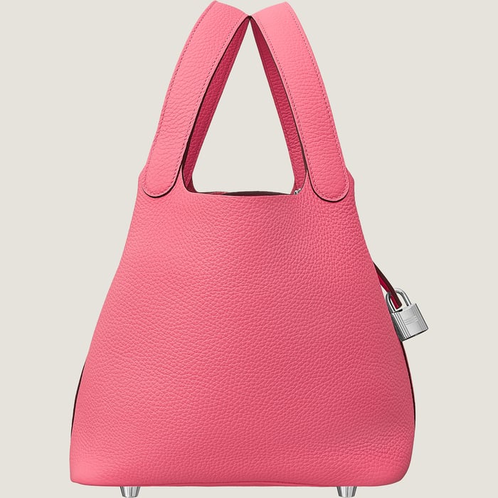 Rose Azalée Picotin Lock 22 Bag