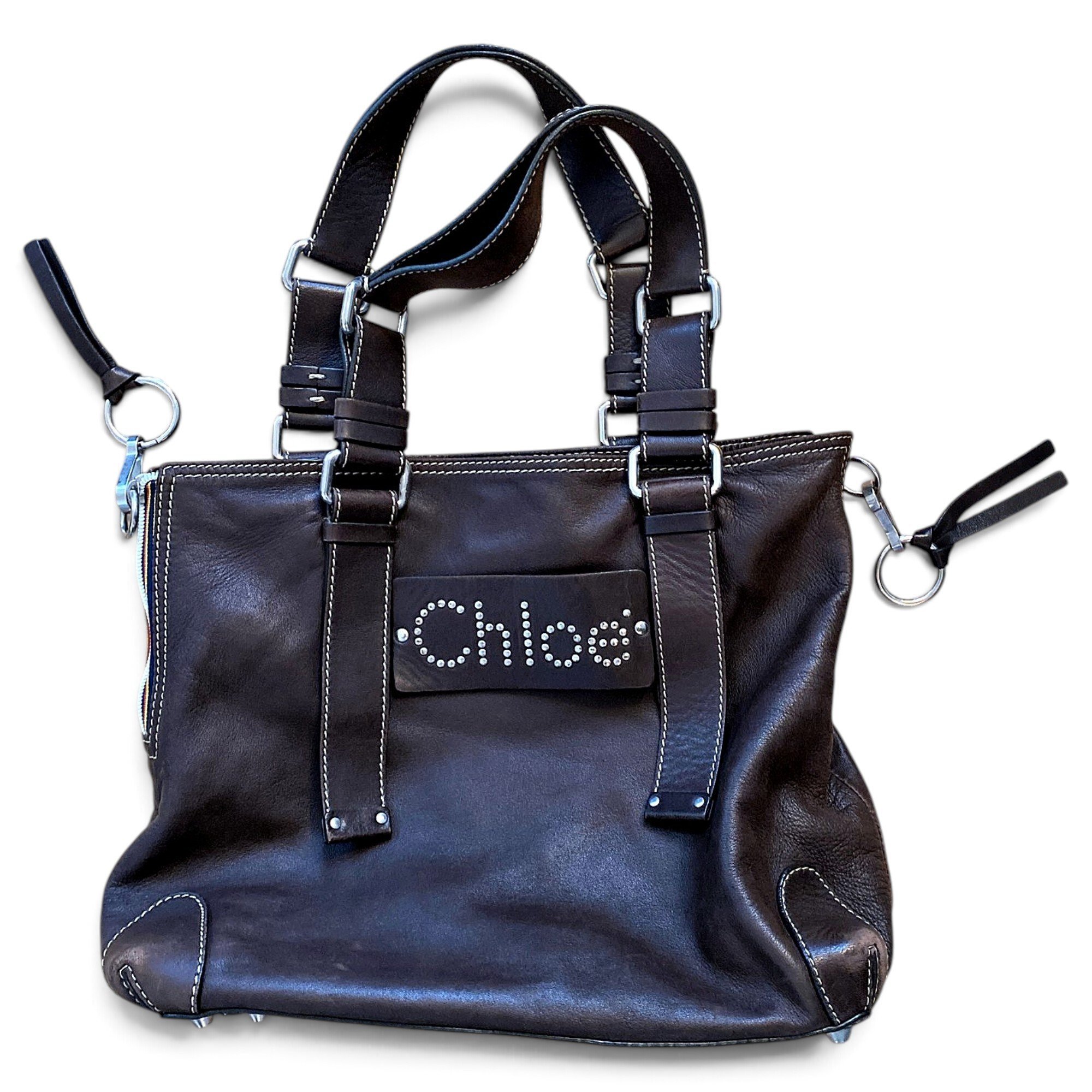 Leather tote