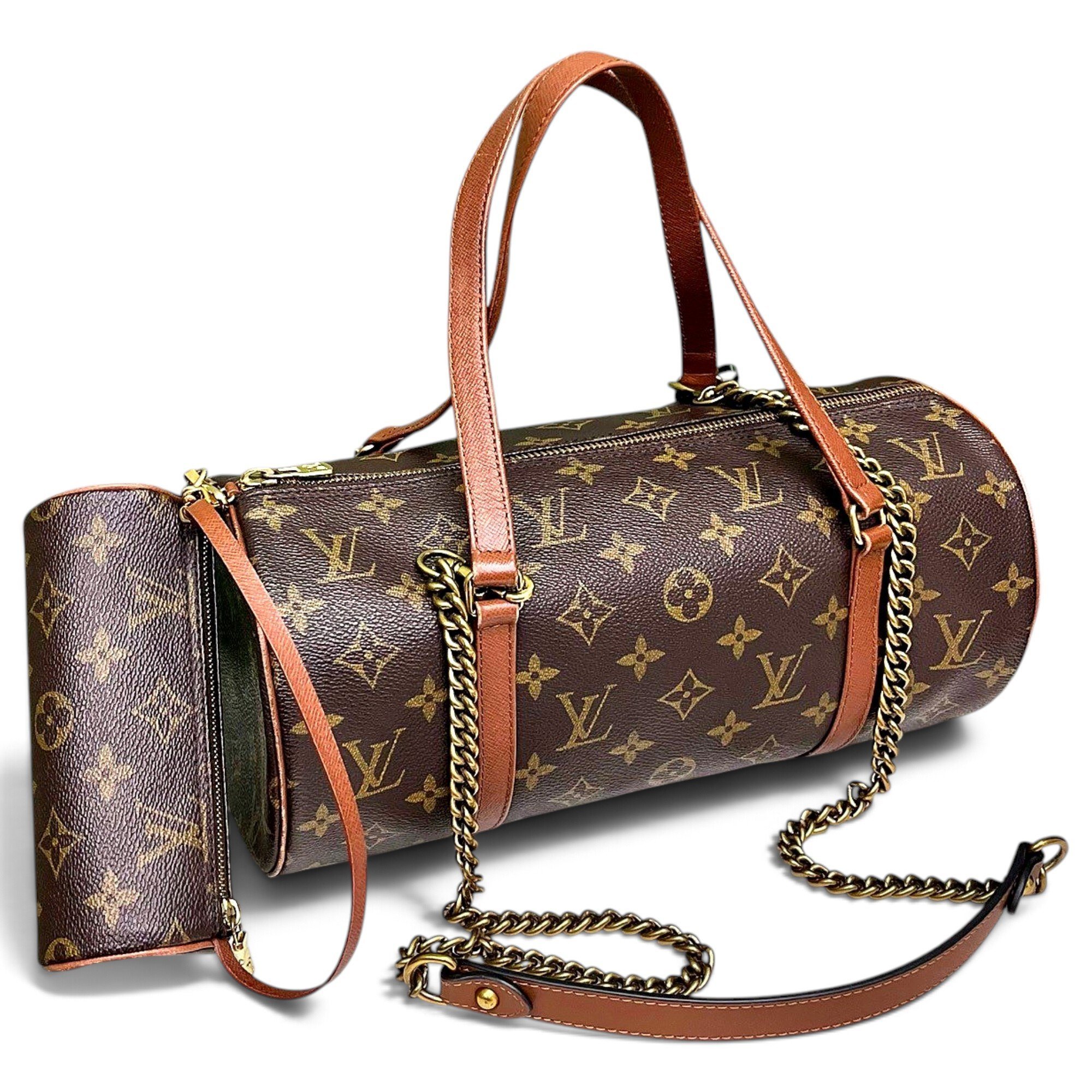 Papillon Trunk leather handbag