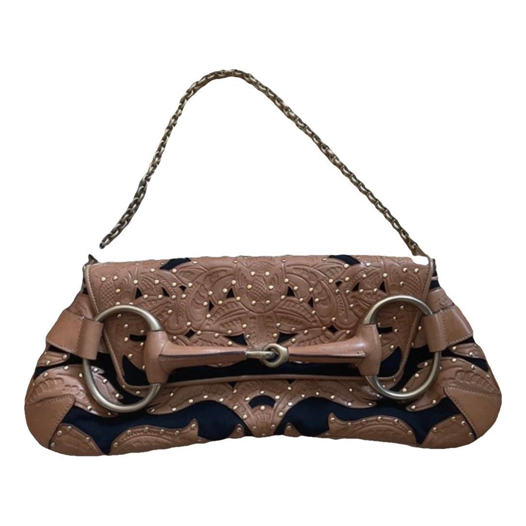 Horsebit Chain leather handbag