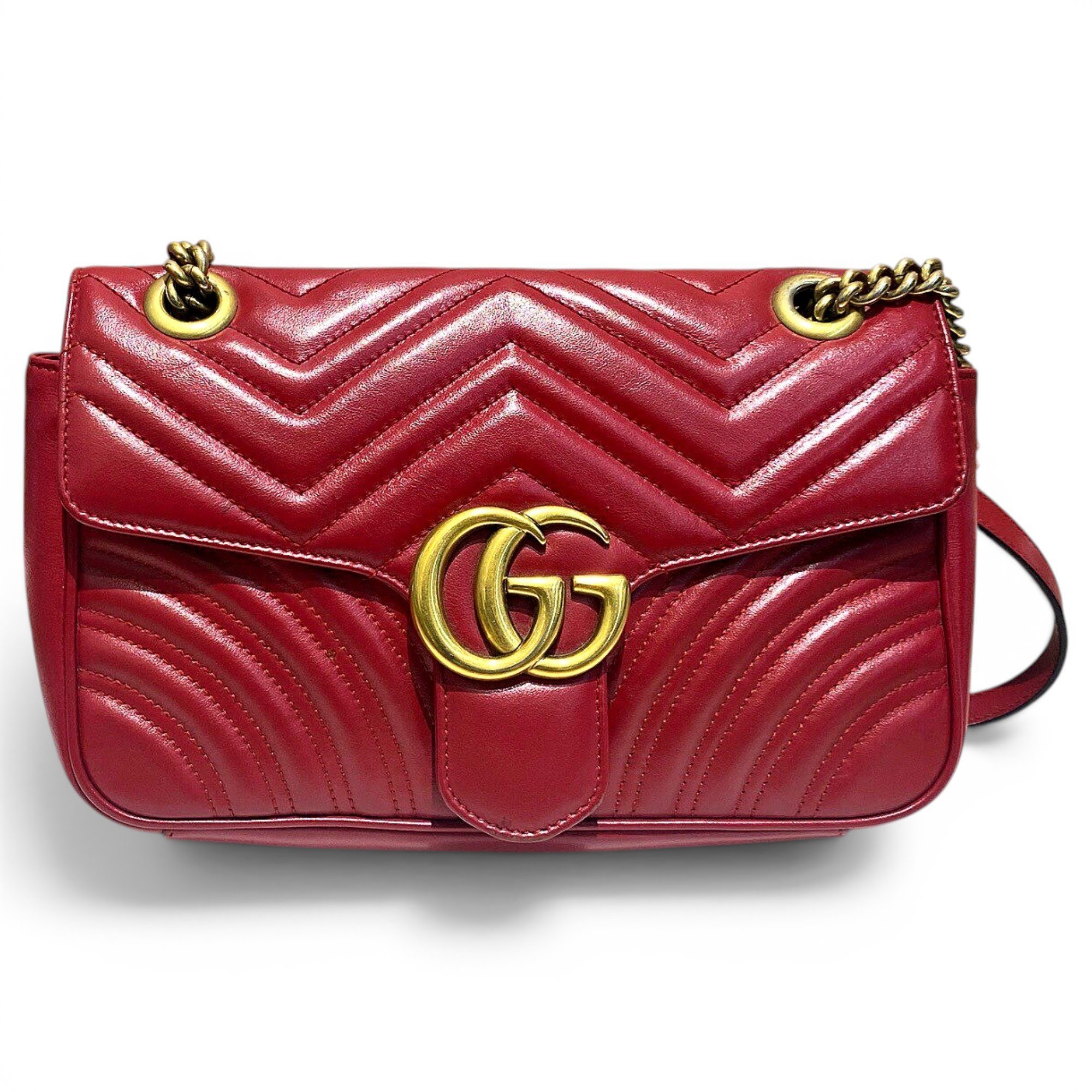 GG Marmont Flap leather handbag