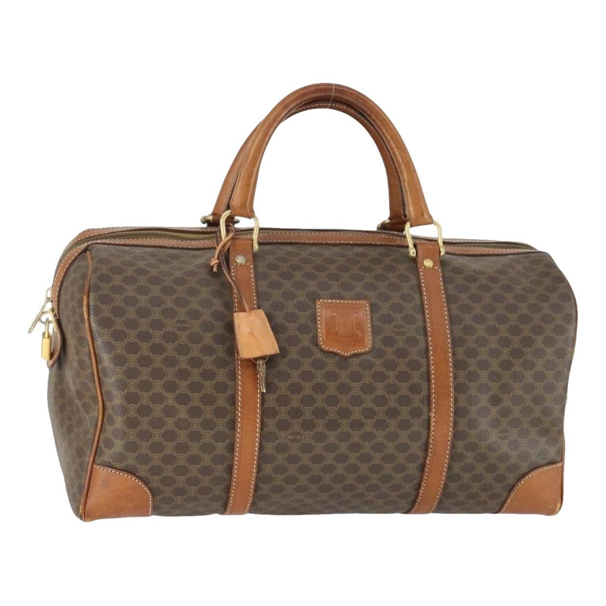 Patent leather travel bag