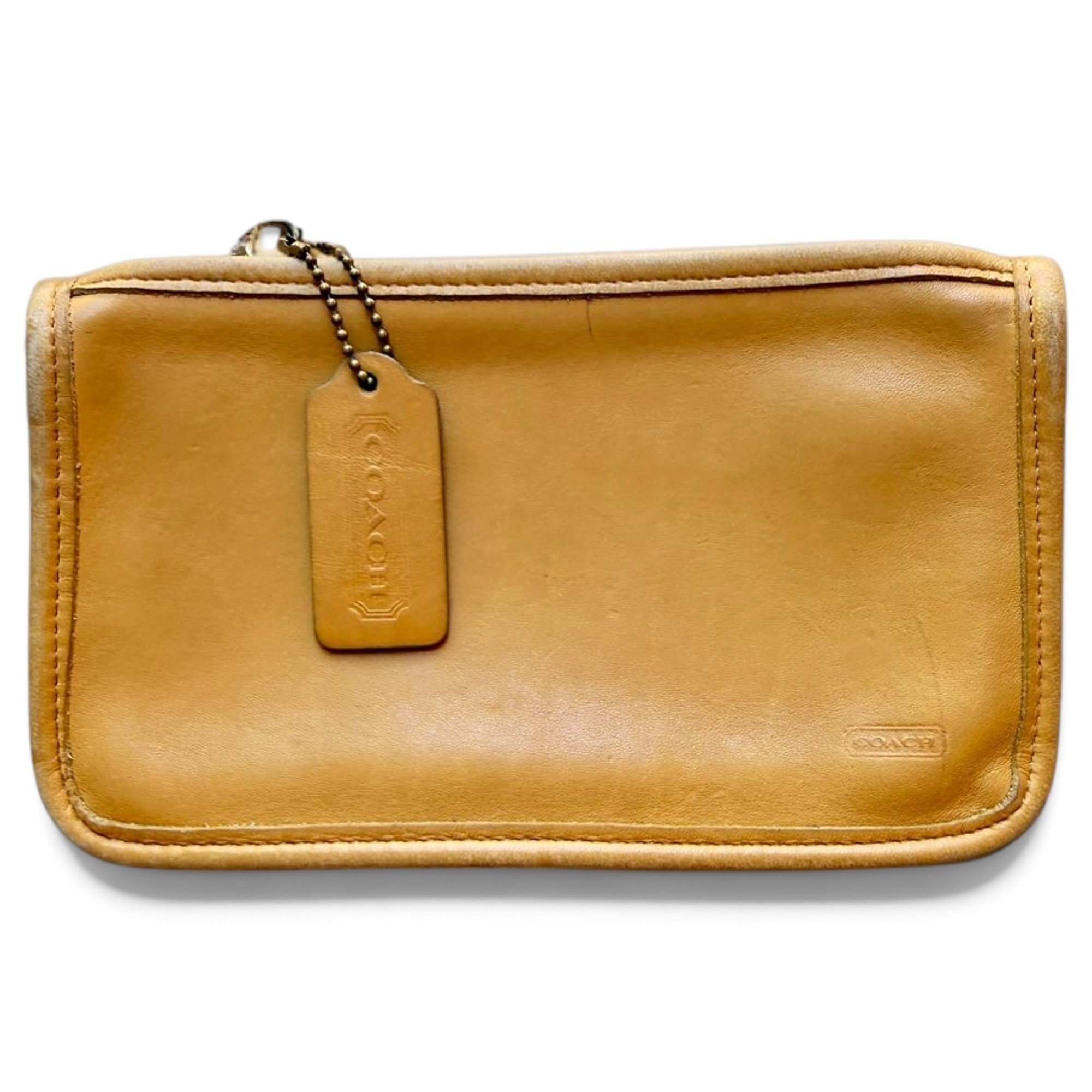 Leather clutch bag