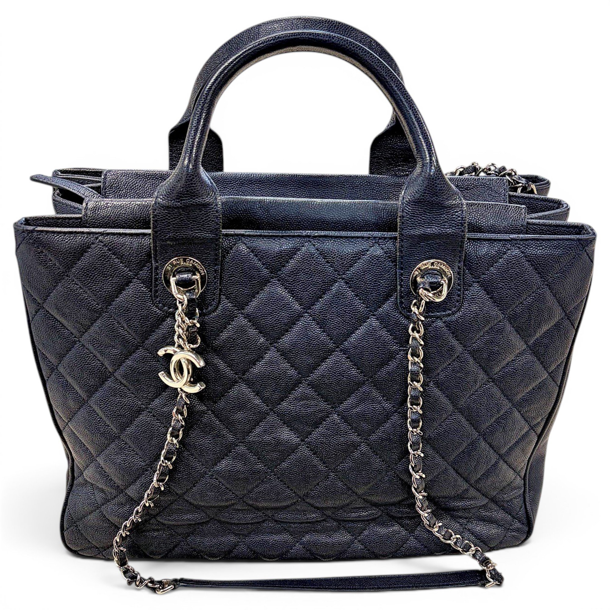 Grand shopping leather tote