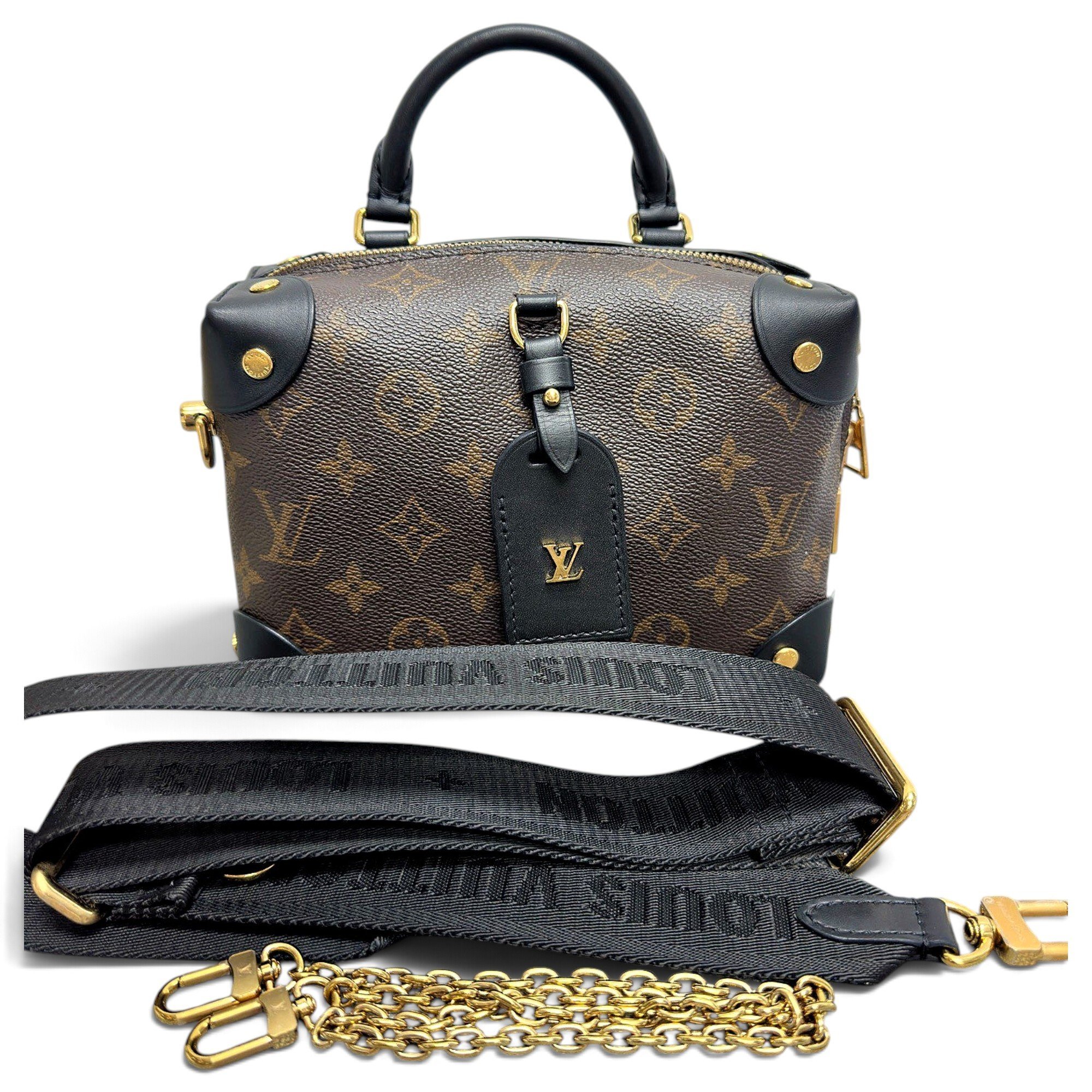 Petite Malle Souple leather handbag
