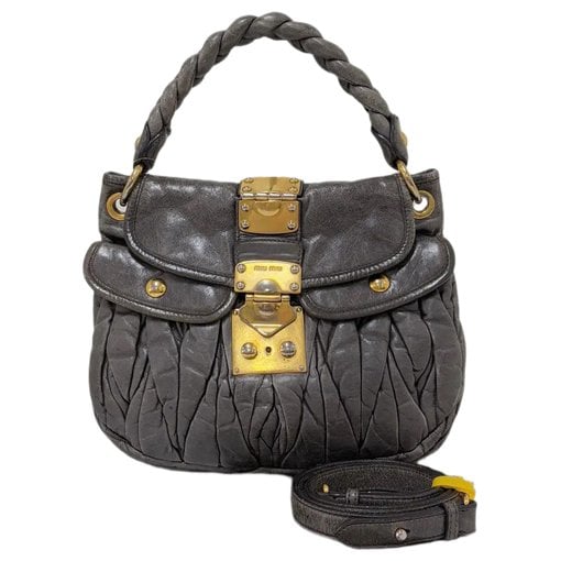 Coffer leather crossbody bag
