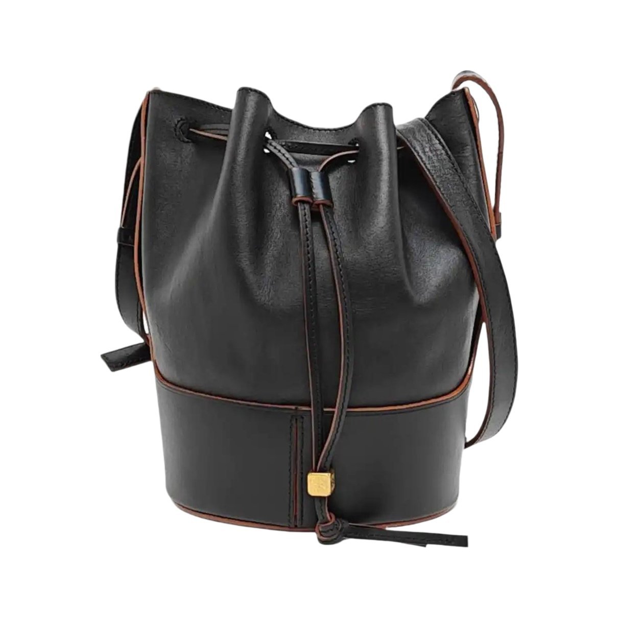 Balloon leather handbag
