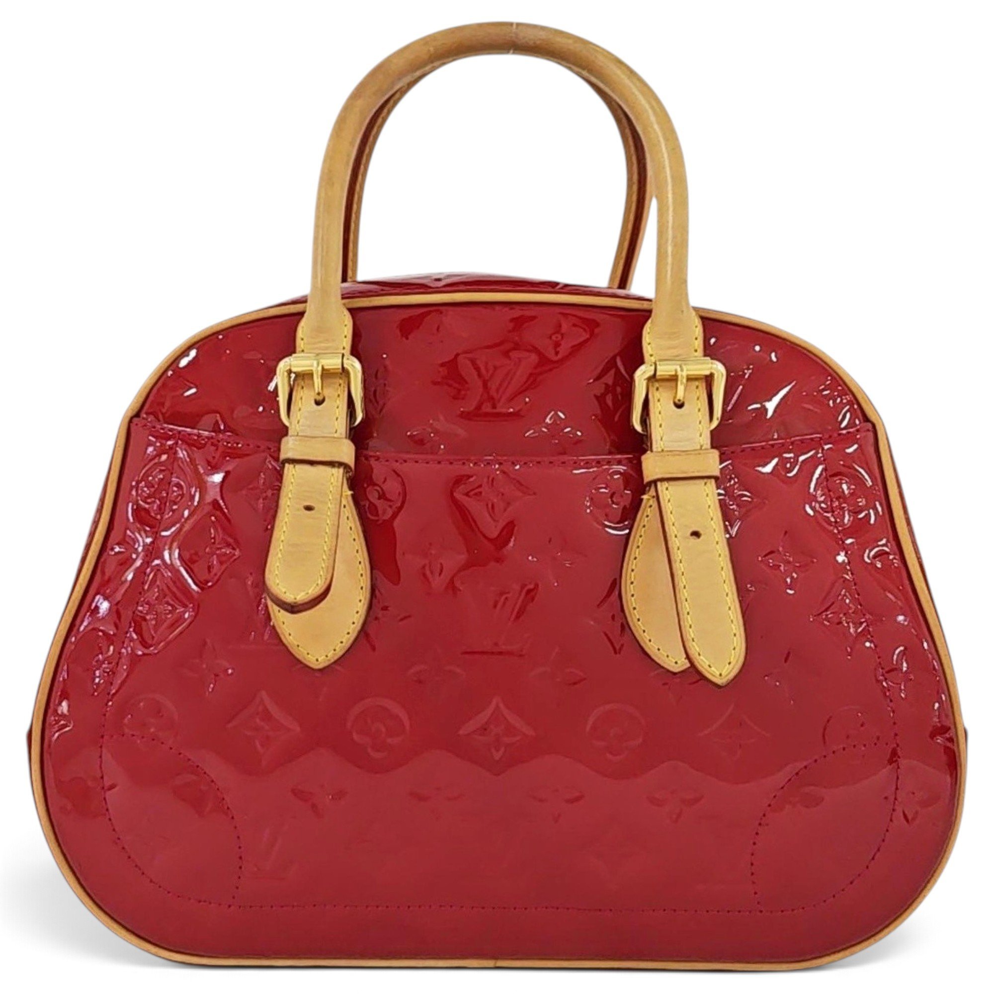Patent leather handbag