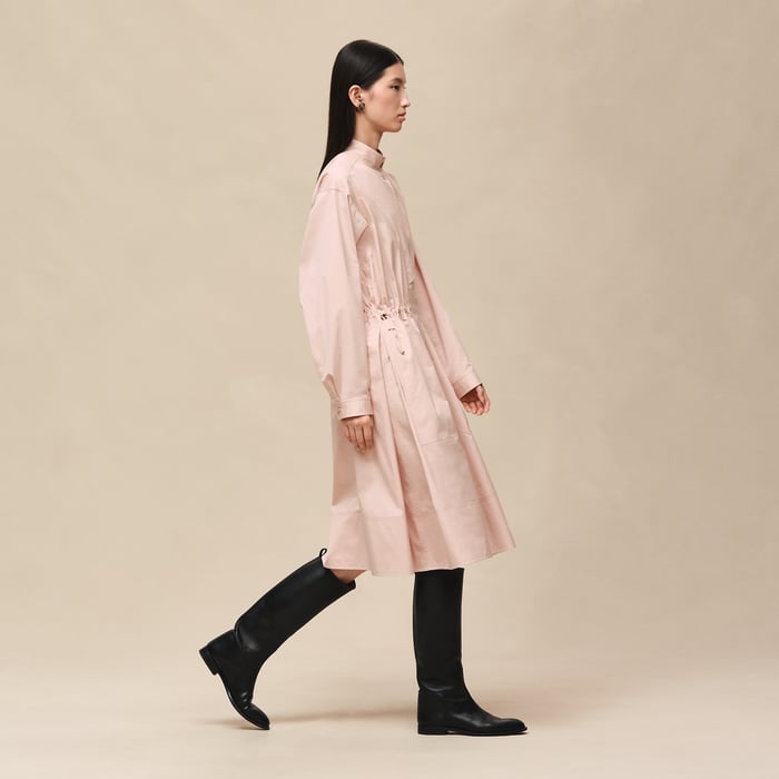 Rose Palomino Drawstring Dress