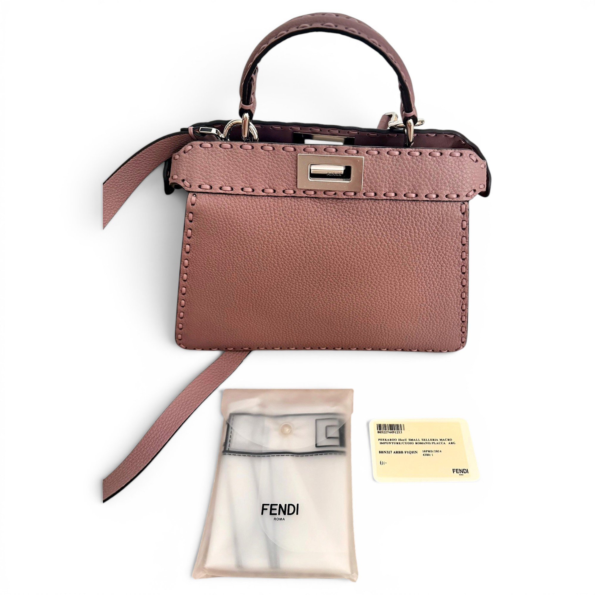Peekaboo leather handbag