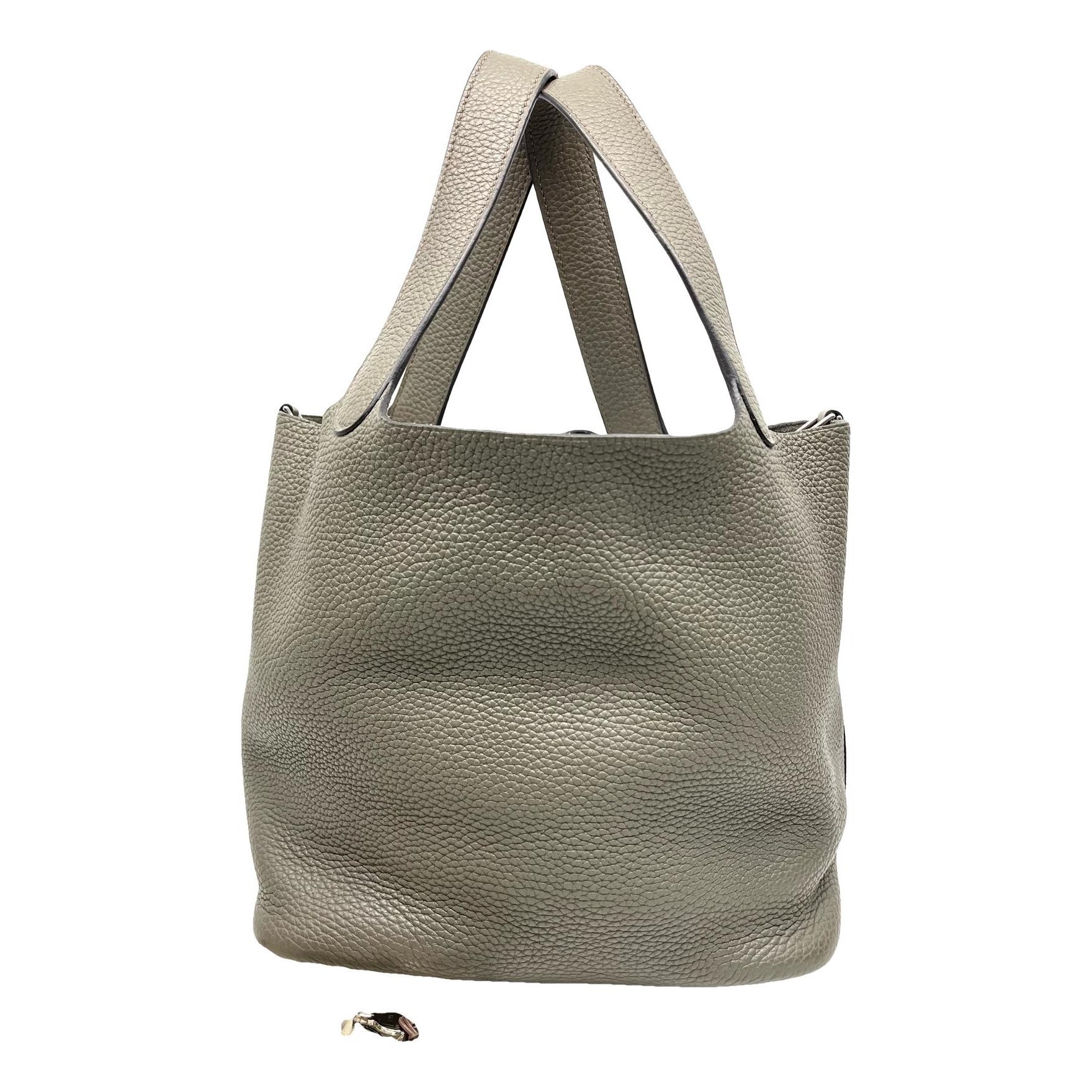 Picotin leather tote