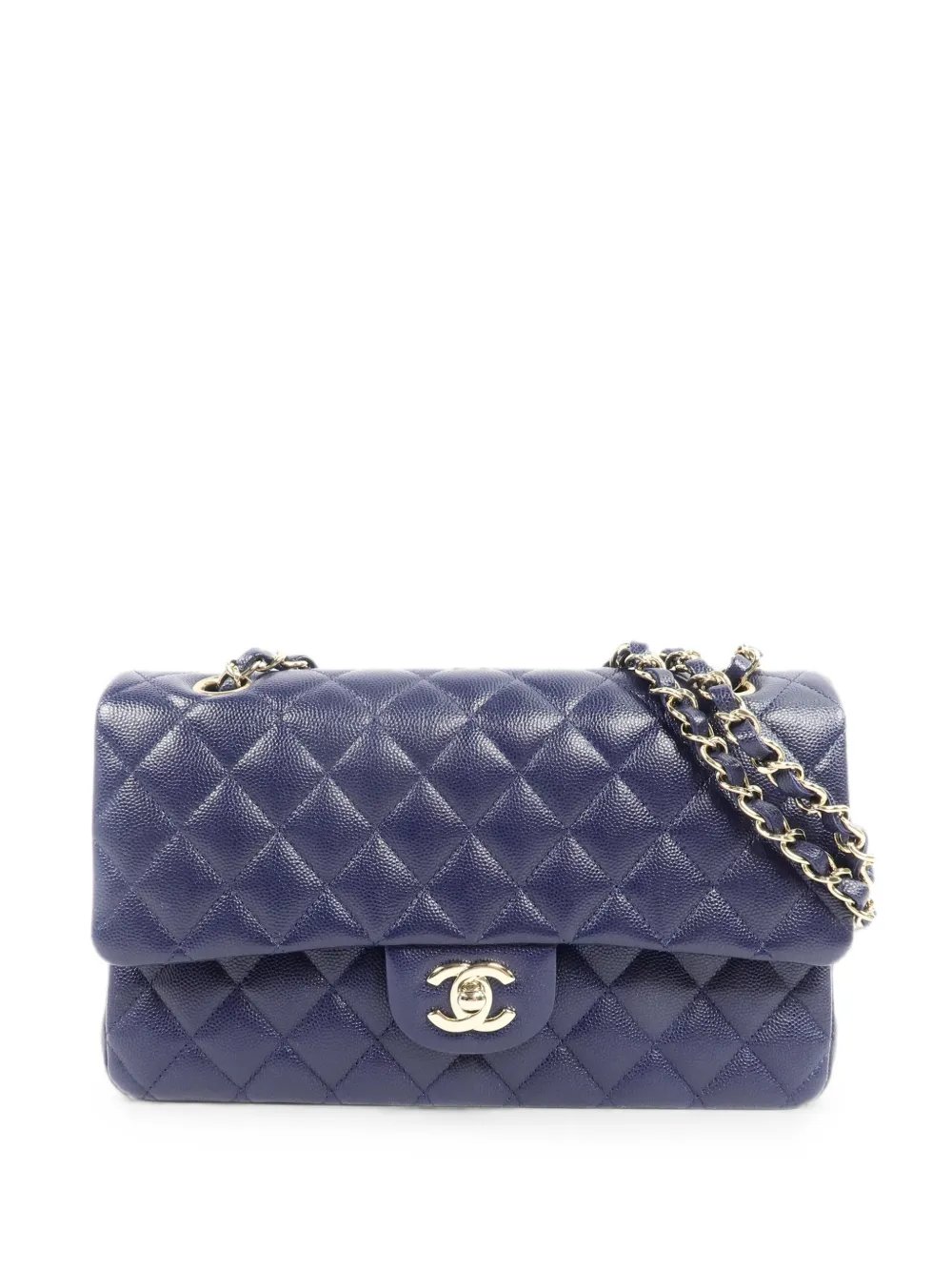 quilted CC turn-lock shoulder bag
