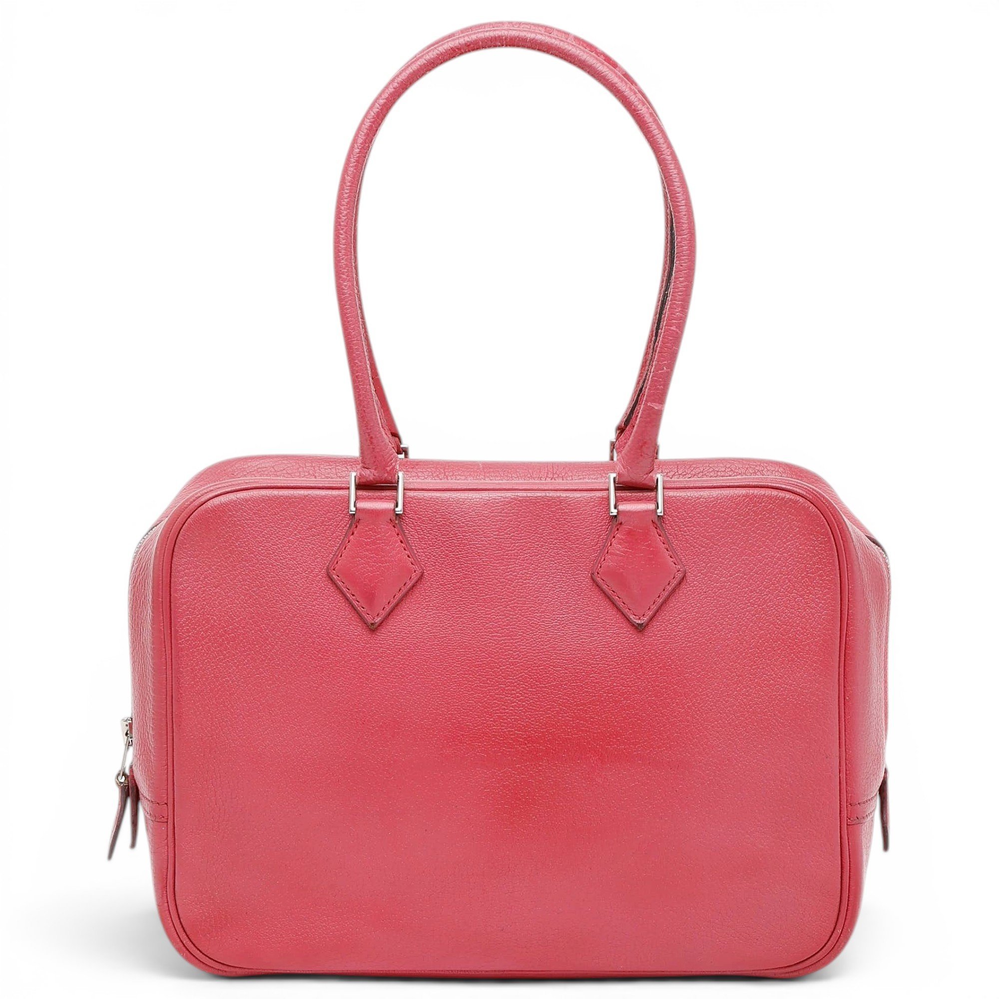 Hermes Plume 28 Handbag Pink Chèvre Mysore Leather 2006
