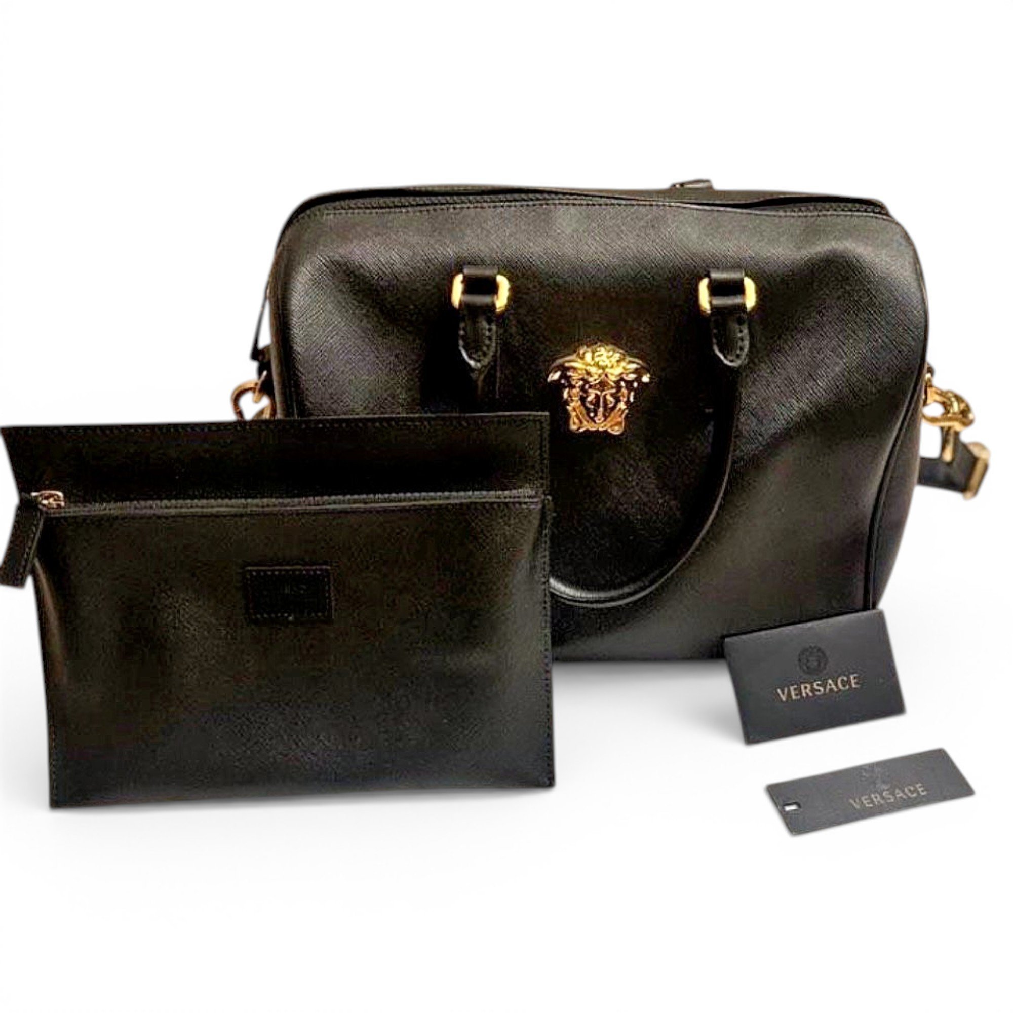 Versace La Medusa leather handbag