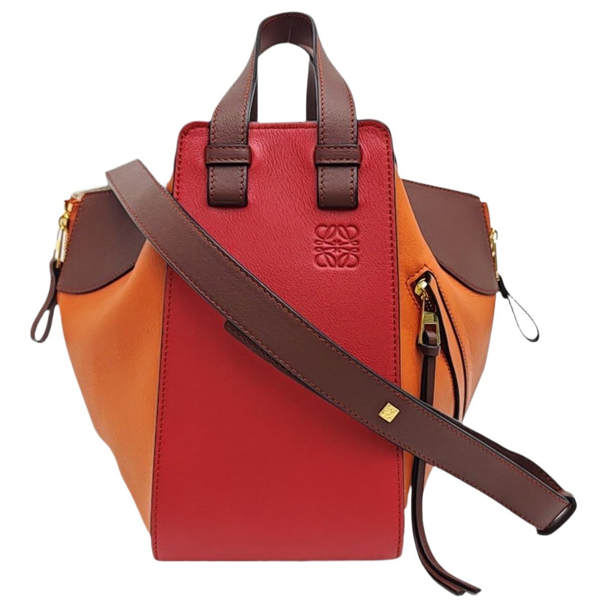 Hammock leather handbag