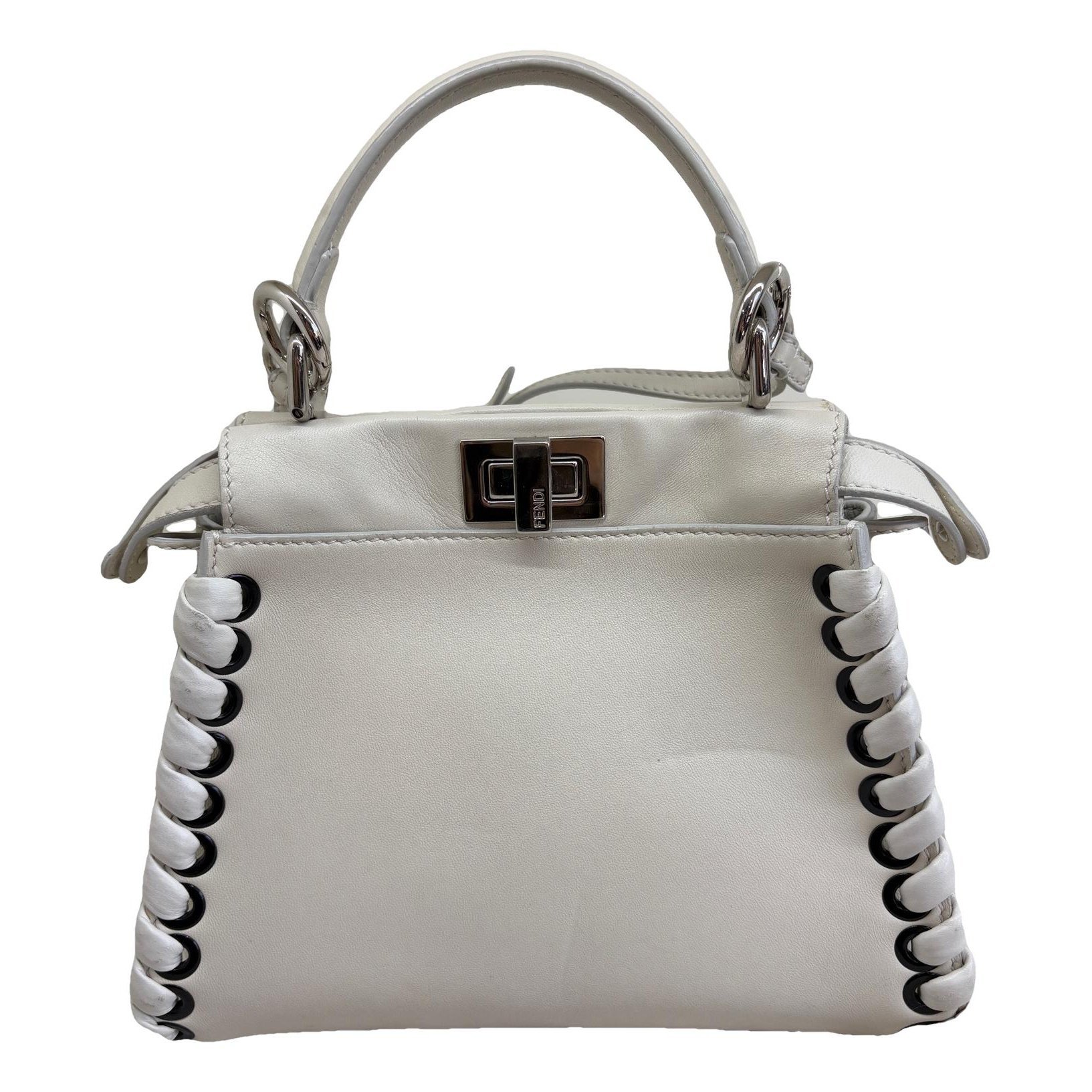 Peekaboo leather handbag