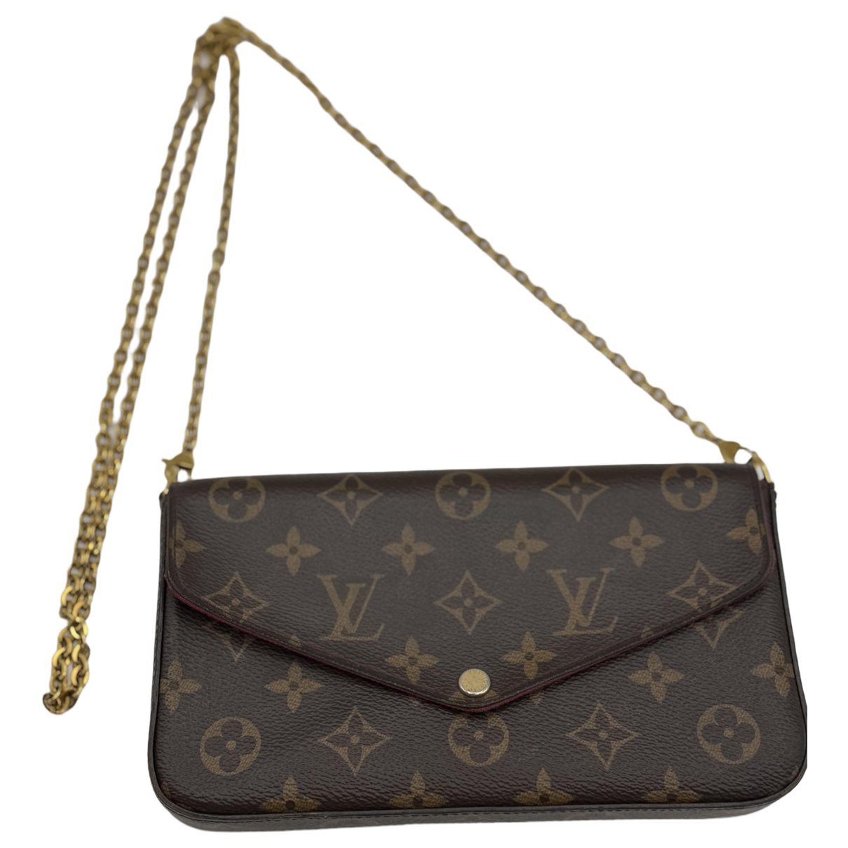 Leather clutch bag