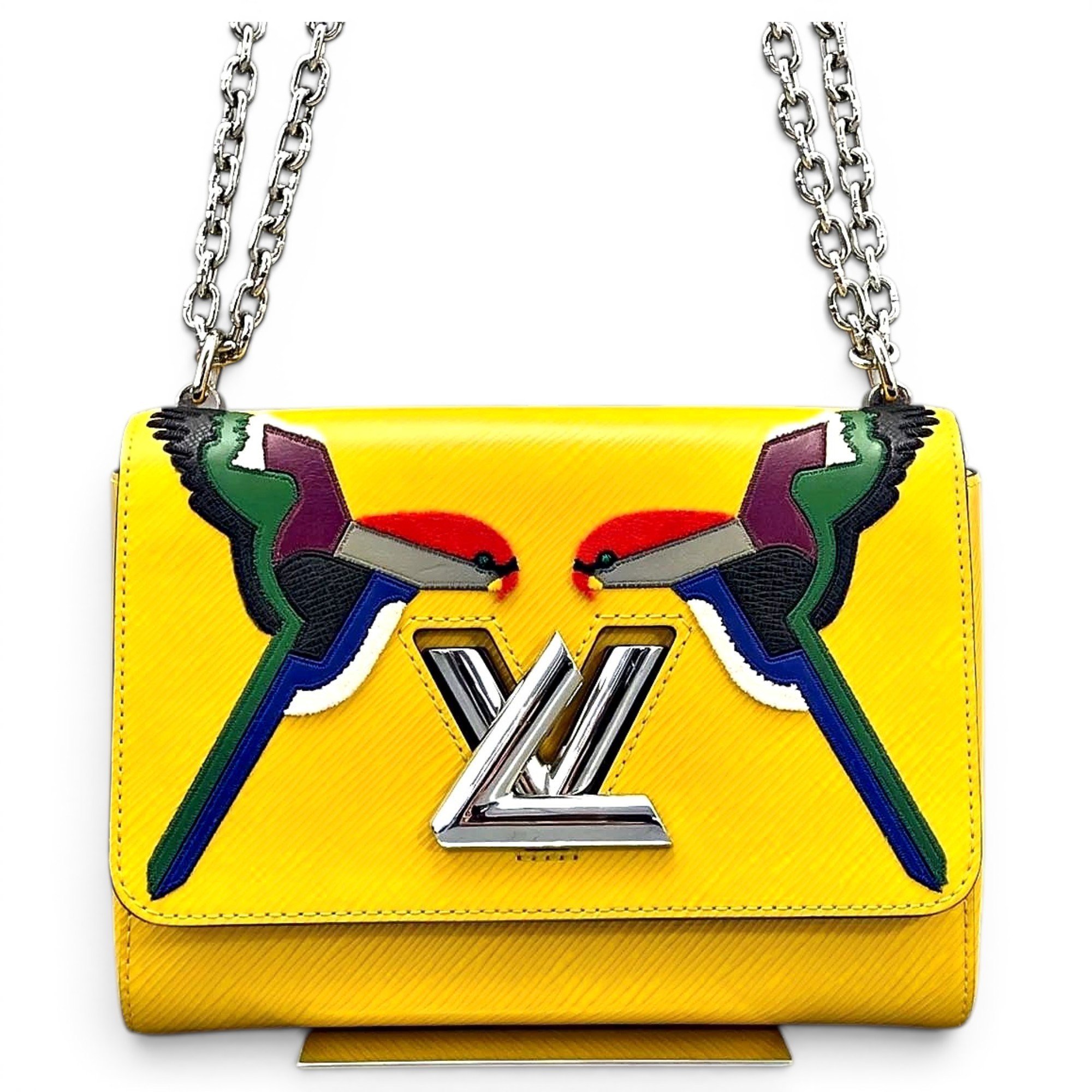 Twist leather handbag