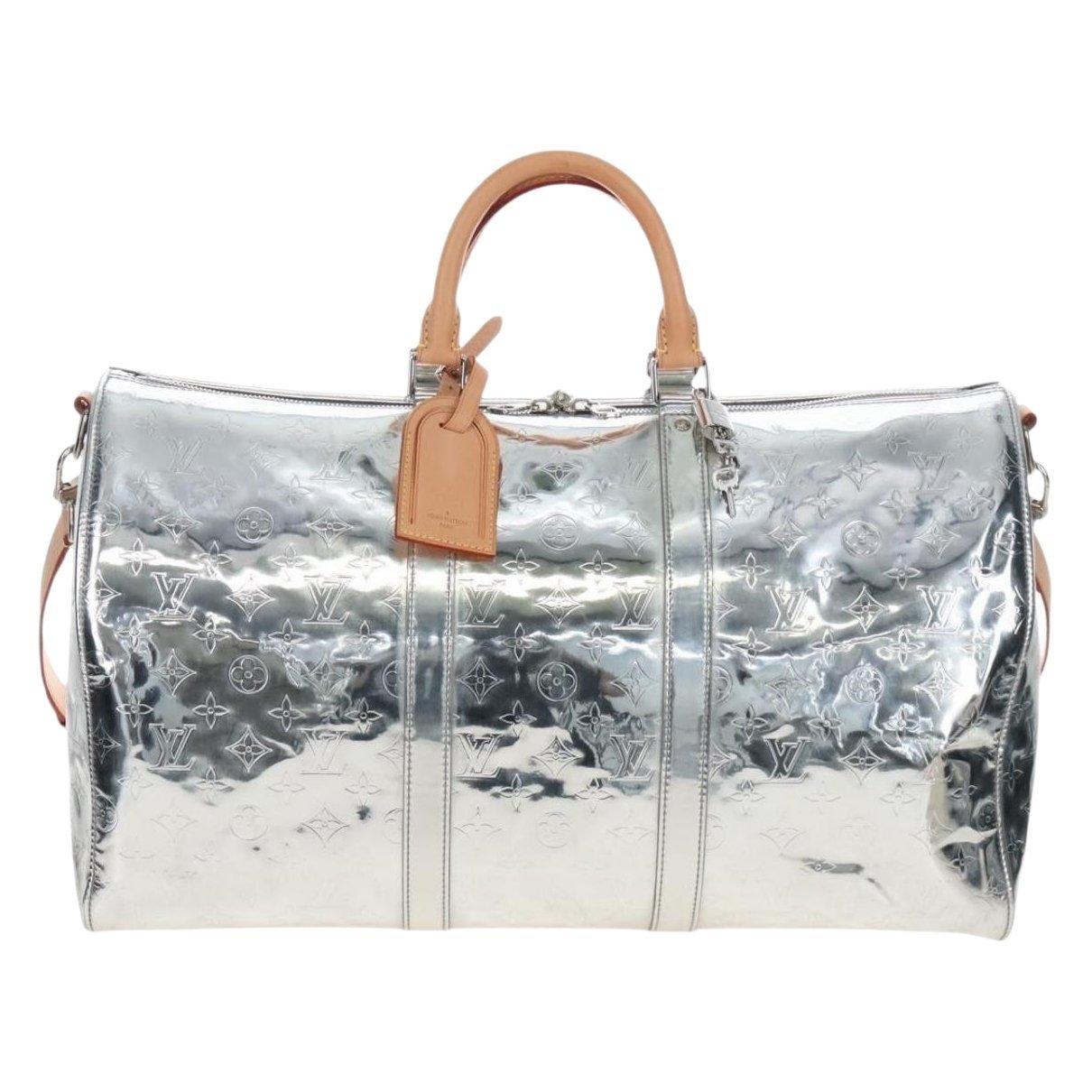 Keepall leather travel bag
