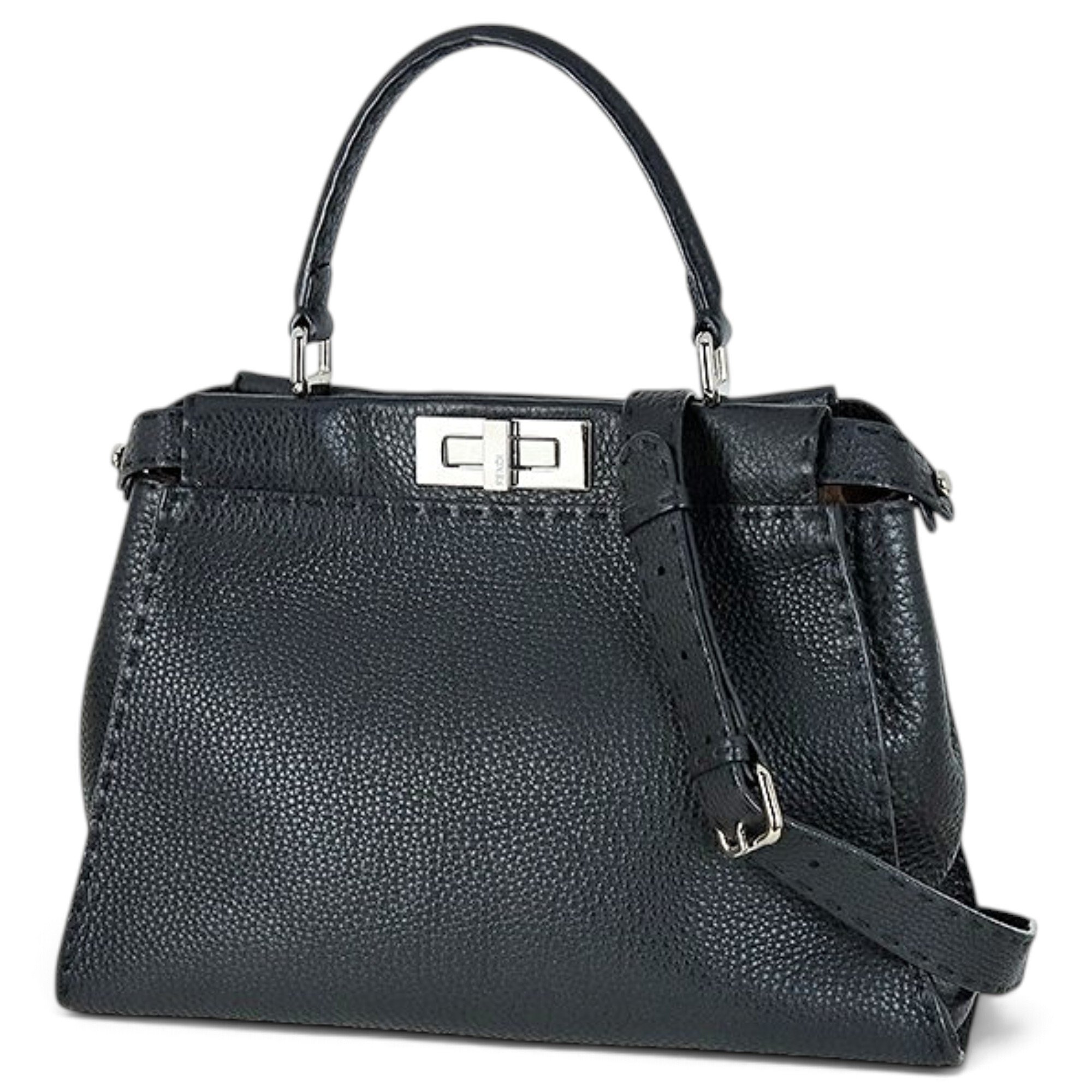 Peekaboo leather handbag