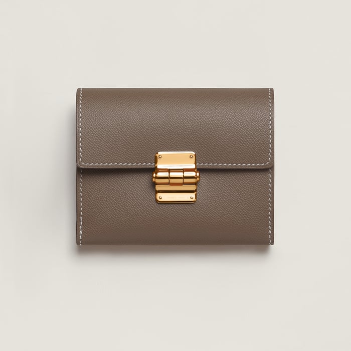 Étoupe Charniere Compact Wallet