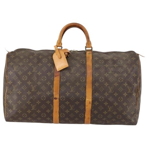 Keepall leather travel bag