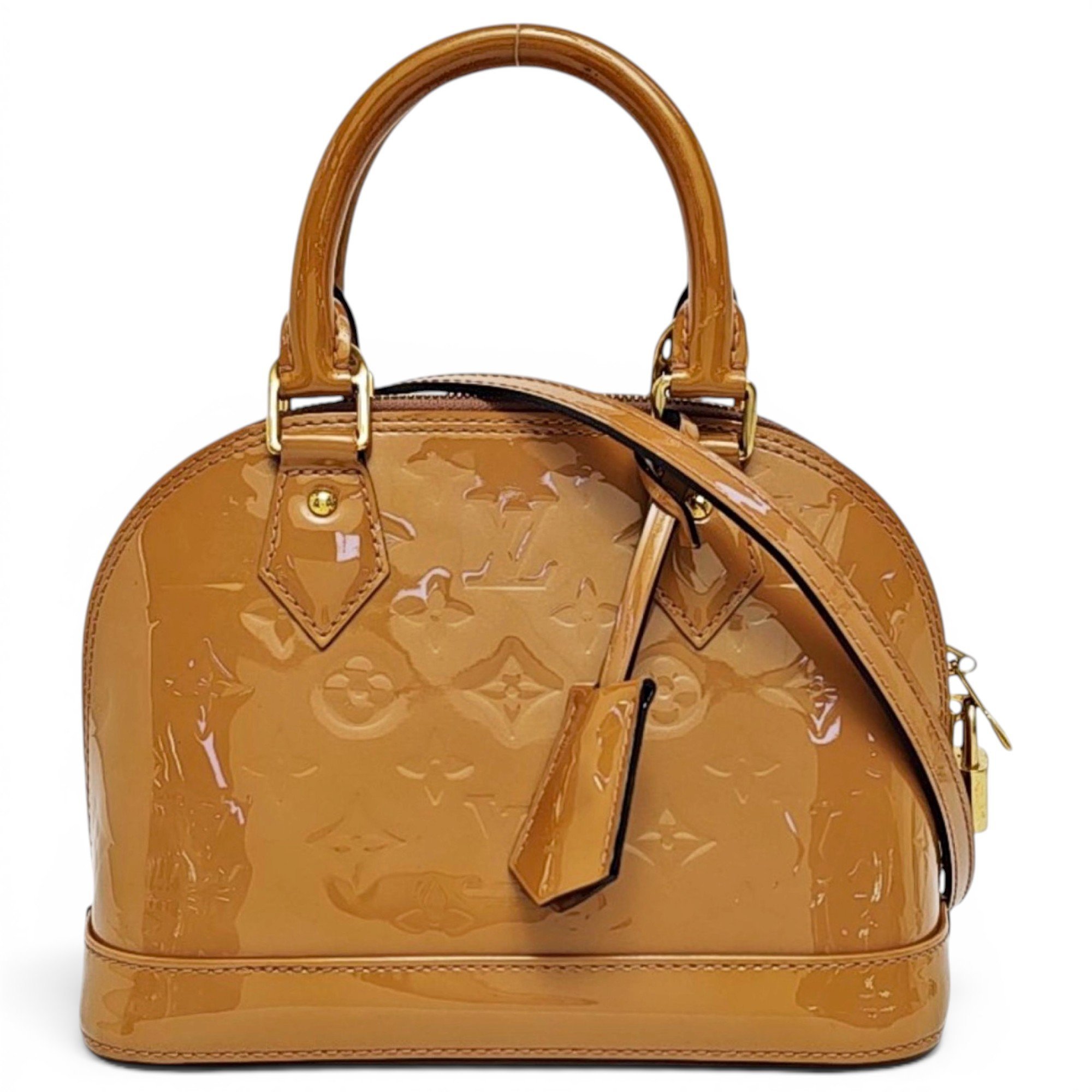 Alma BB patent leather handbag