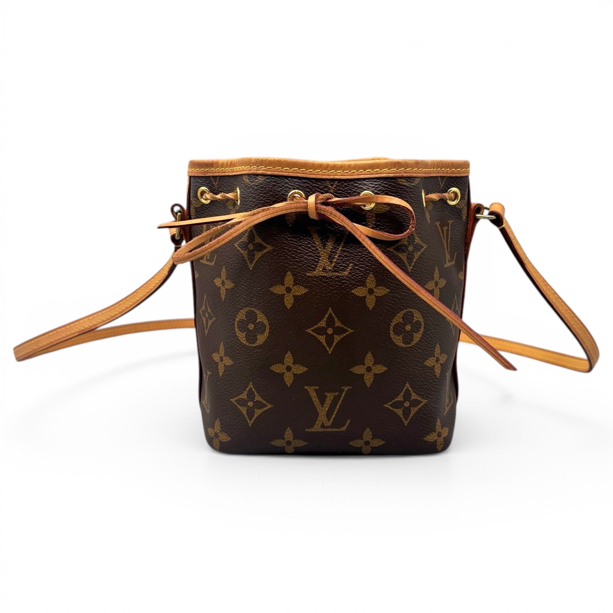 Nano Noé leather handbag