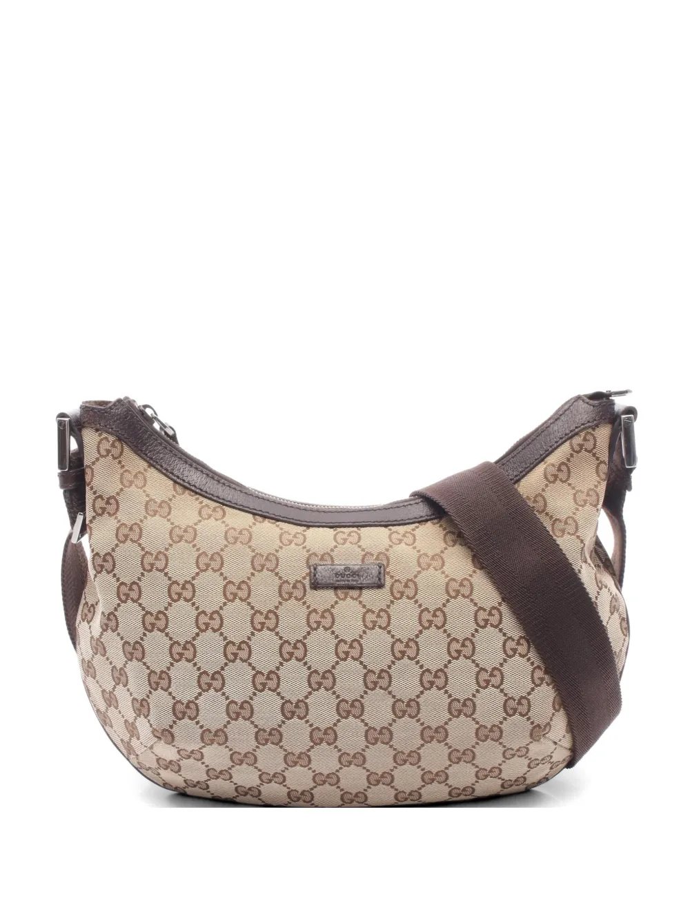 2000s GG canvas shoulder bag